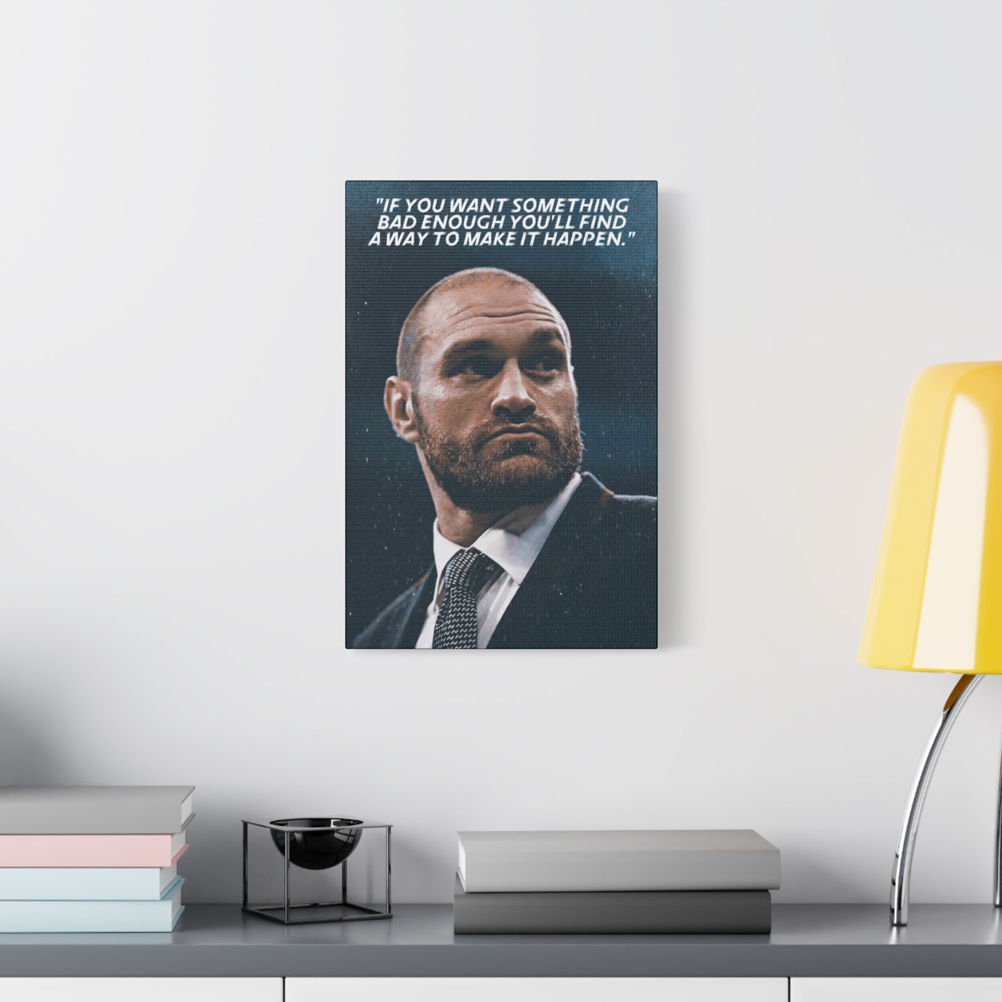 Tyson Fury Motivational Canvas