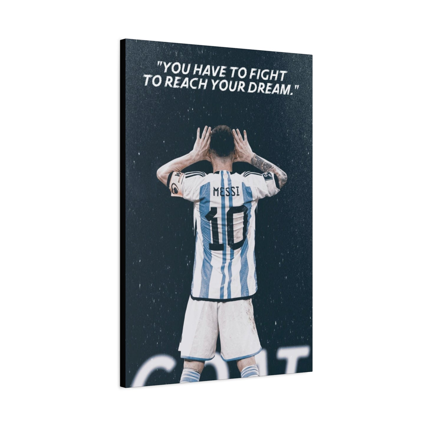 Lionel Messi Motivational Canvas