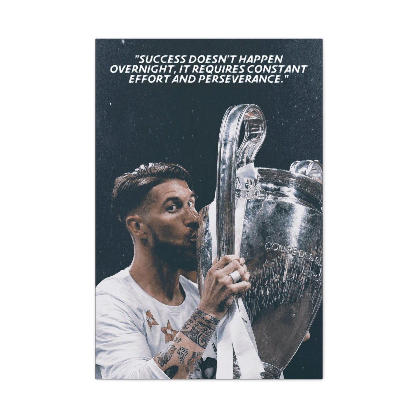 Sergio Ramos Motivational Canvas