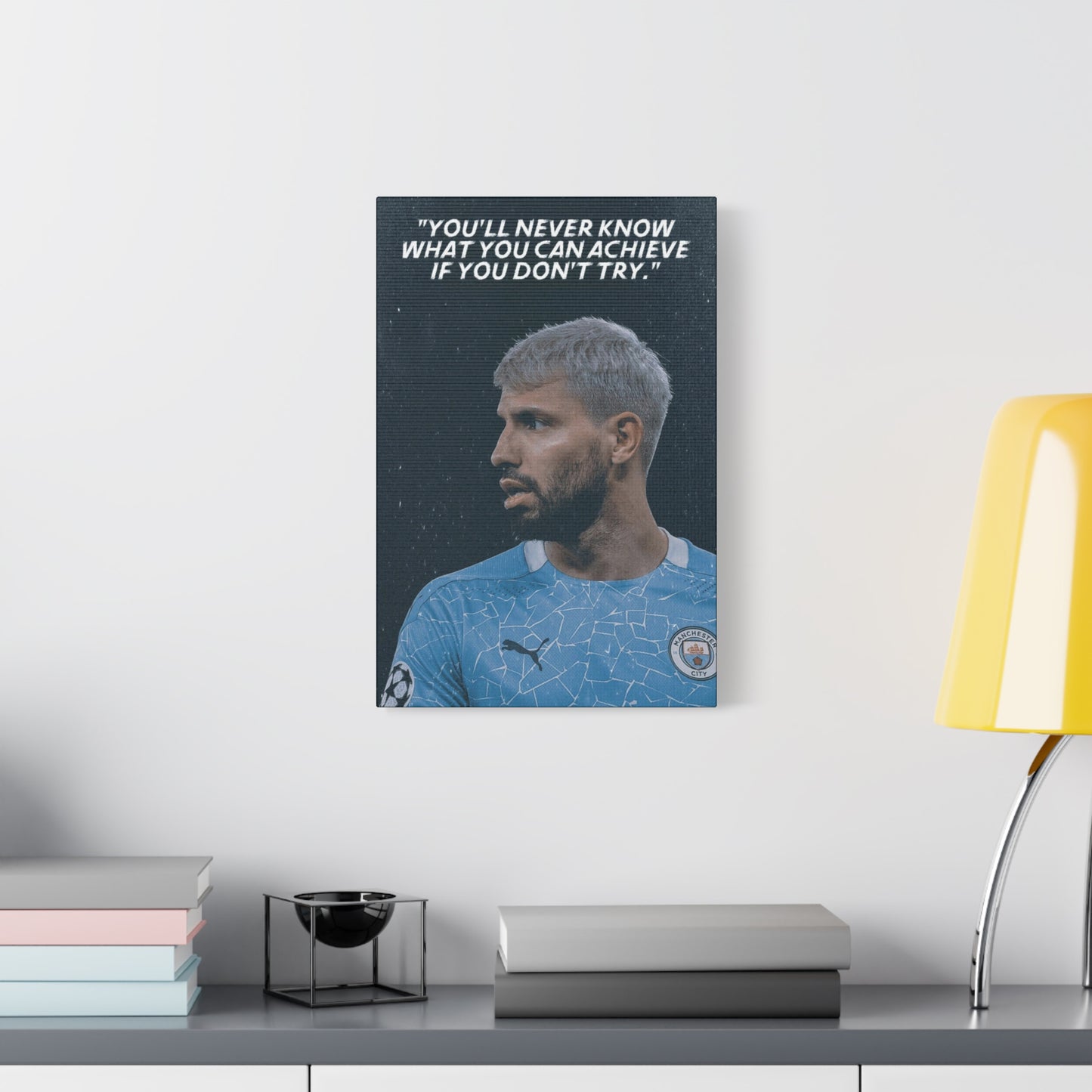 Sergio Aguero Motivational Canvas