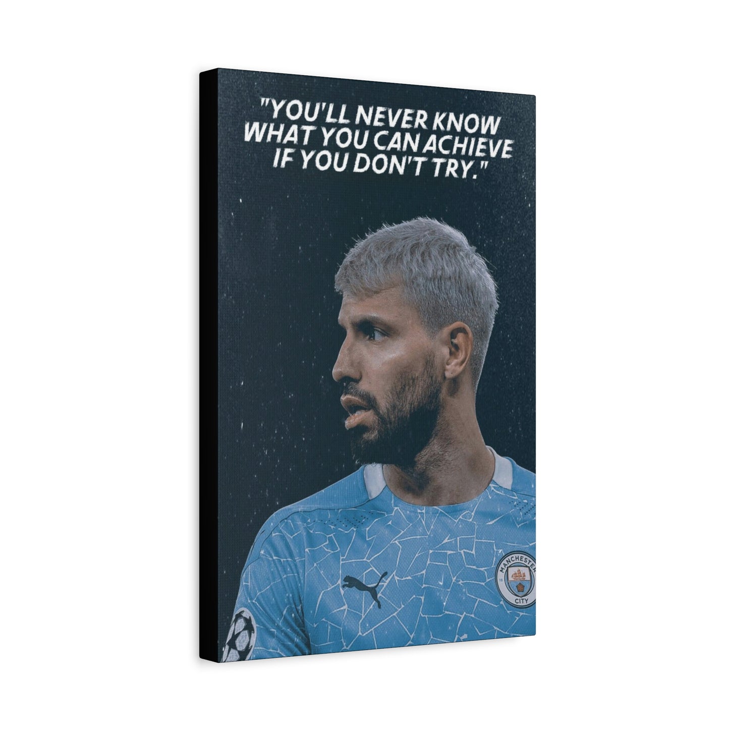 Sergio Aguero Motivational Canvas
