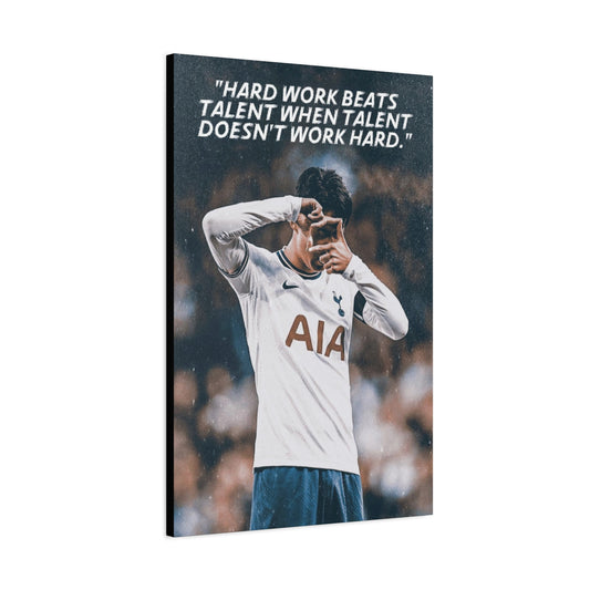 Heung Min Son Motivational Canvas