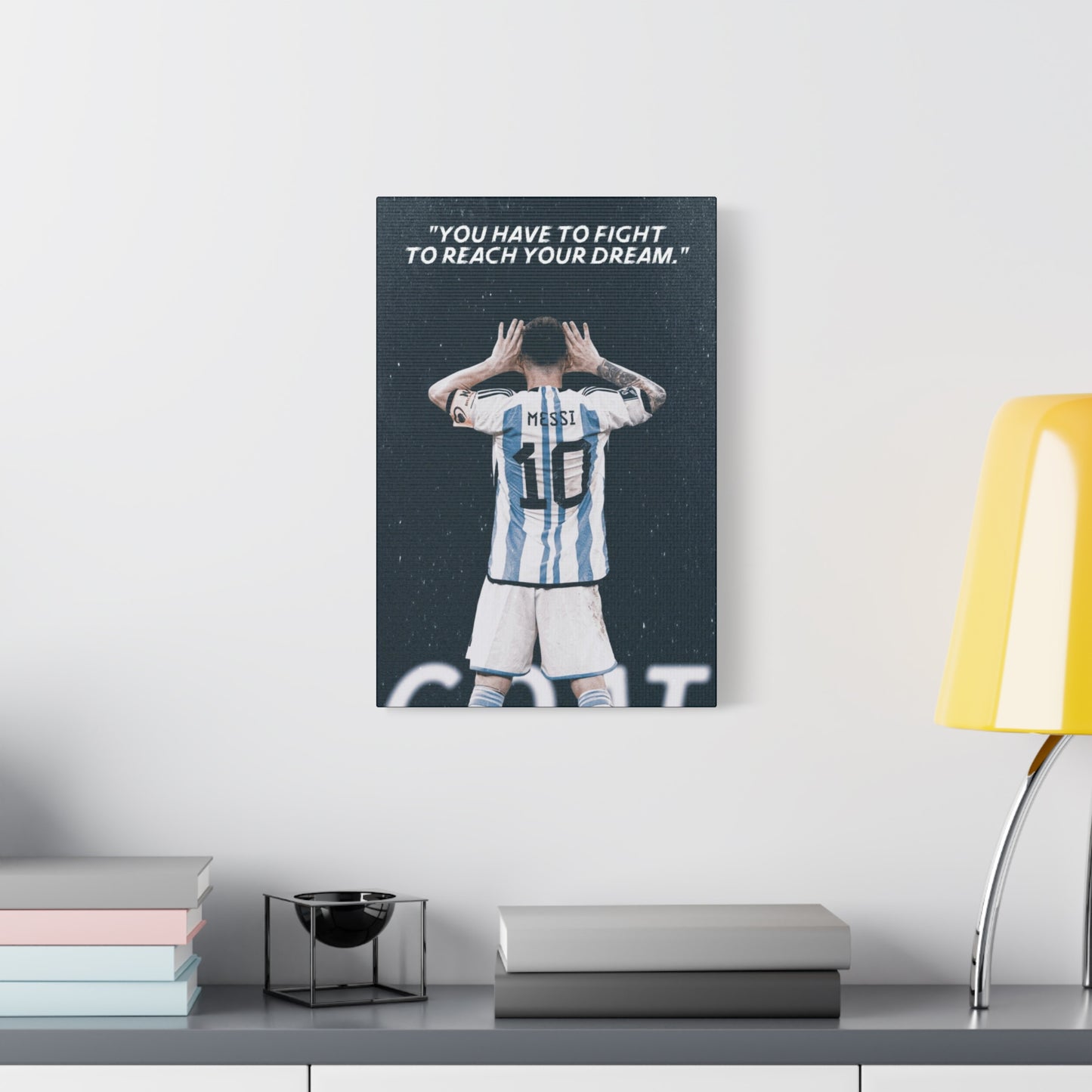 Lionel Messi Motivational Canvas