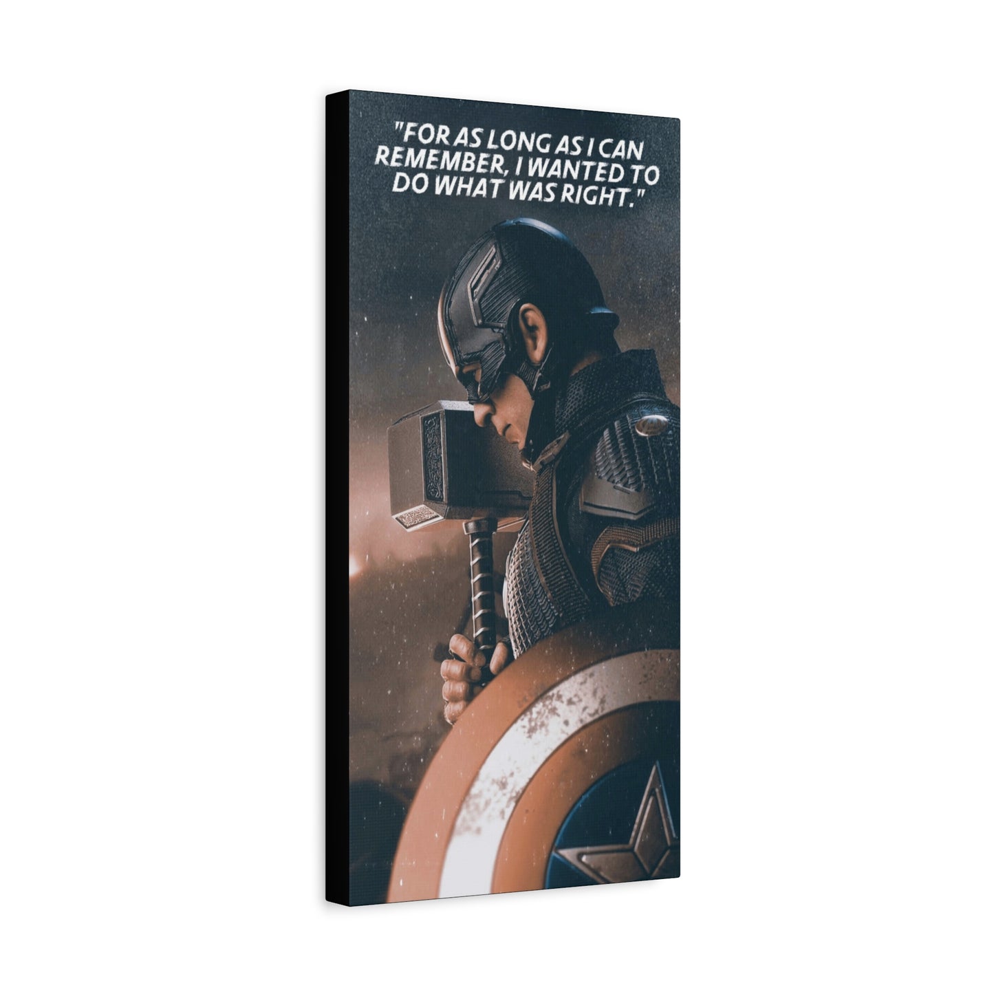 Captain America Motivational Canvas