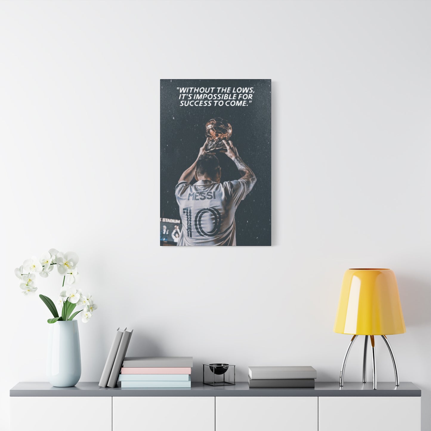 Lionel Messi Motivational Canvas