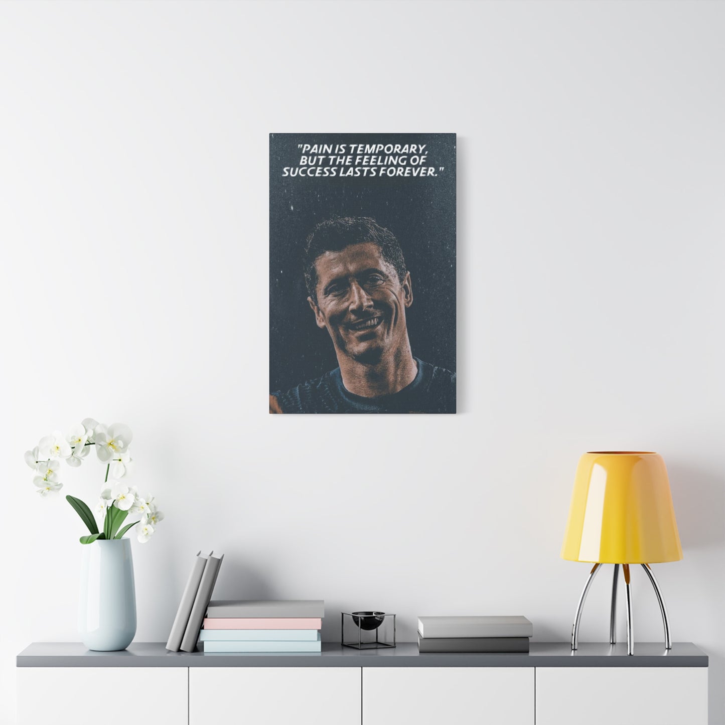 Robert Lewandowski Motivational Canvas