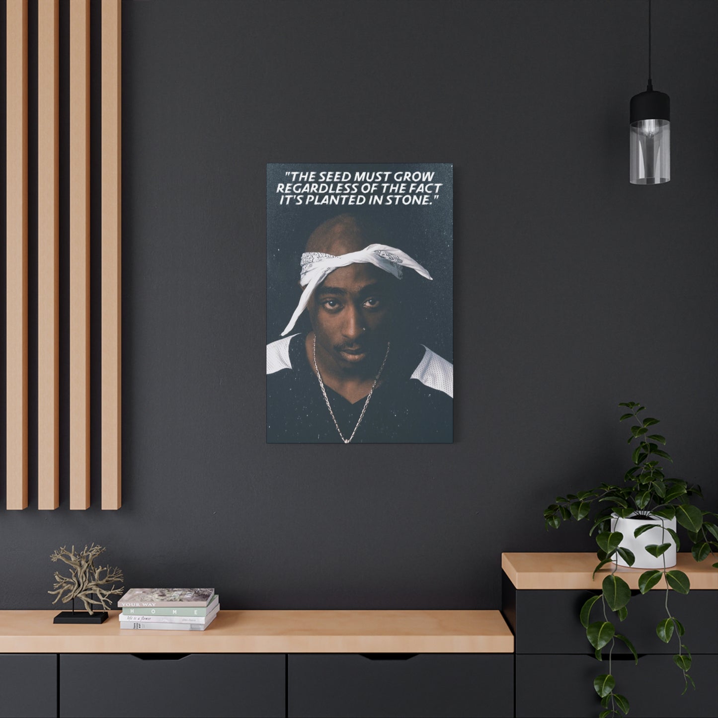 Tupac Shakur Motivational Canvas