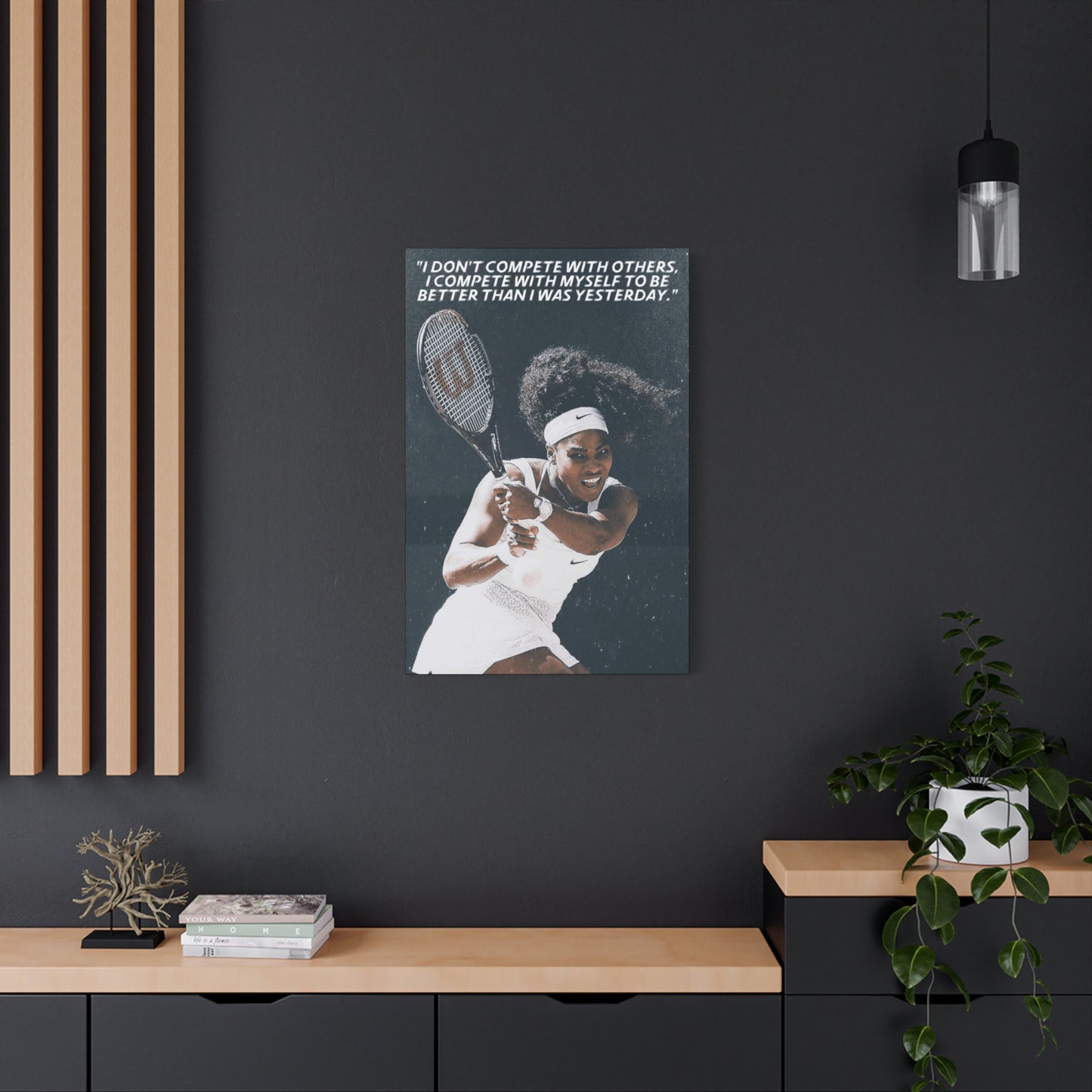 Serena Williams Motivational Canvas