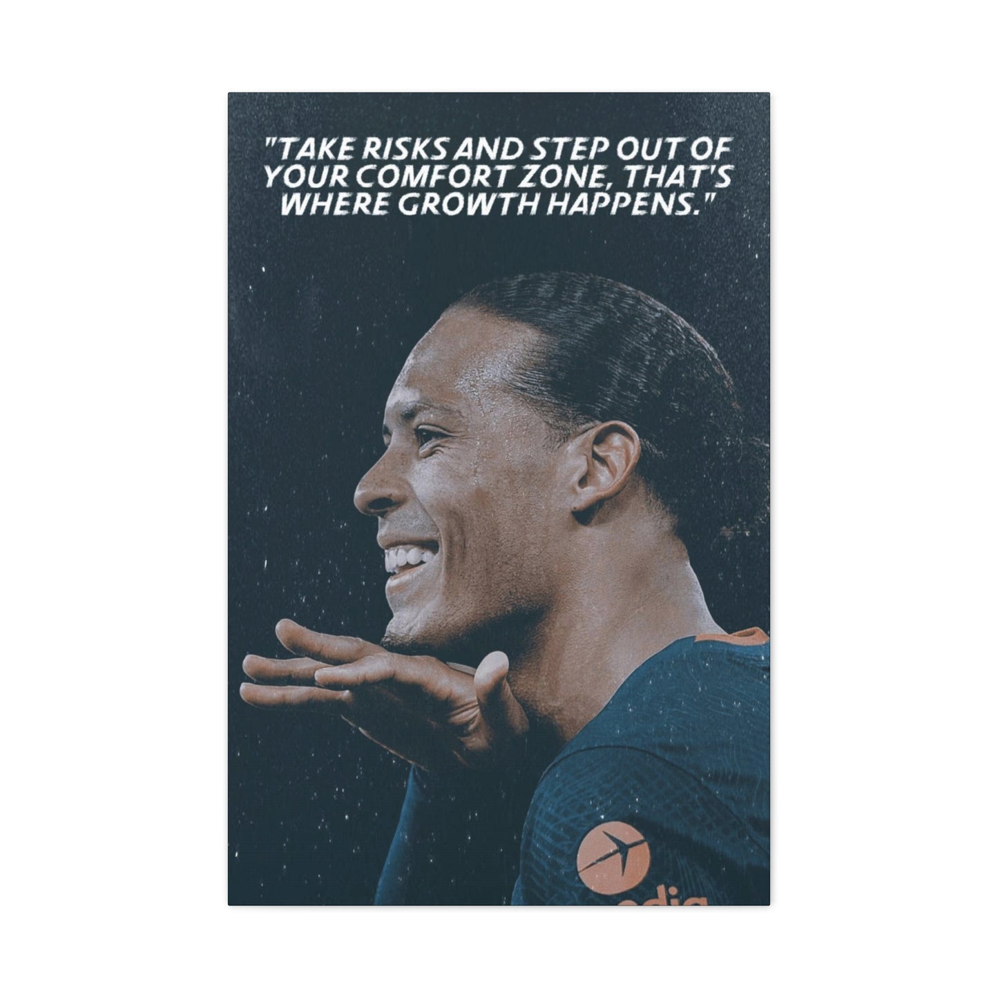 Virgil Van Dijk Motivational Canvas