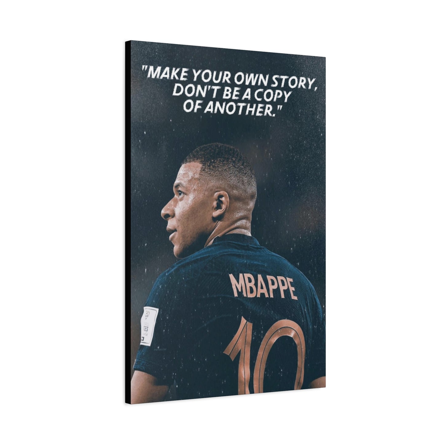 Kylian Mbappe Motivational Canvas