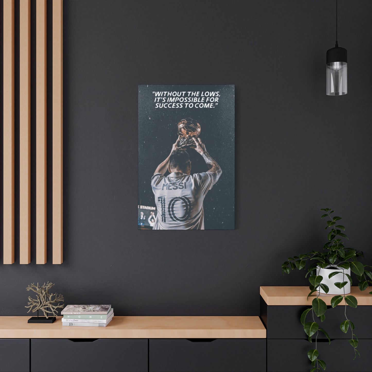 Lionel Messi Motivational Canvas