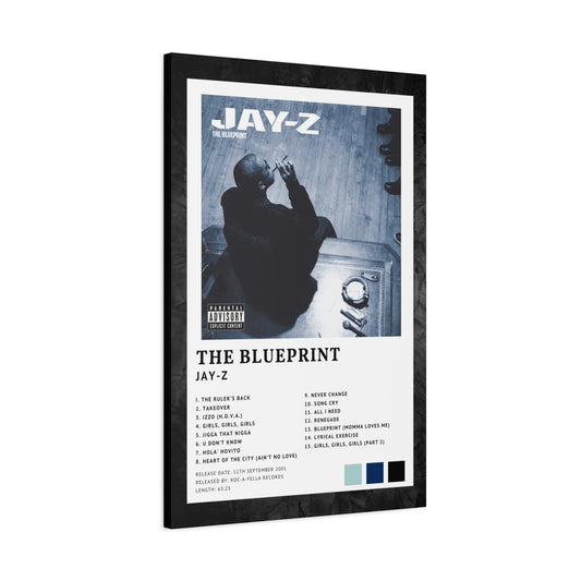 Jay Z Album Cover Canvas - The Blueprint