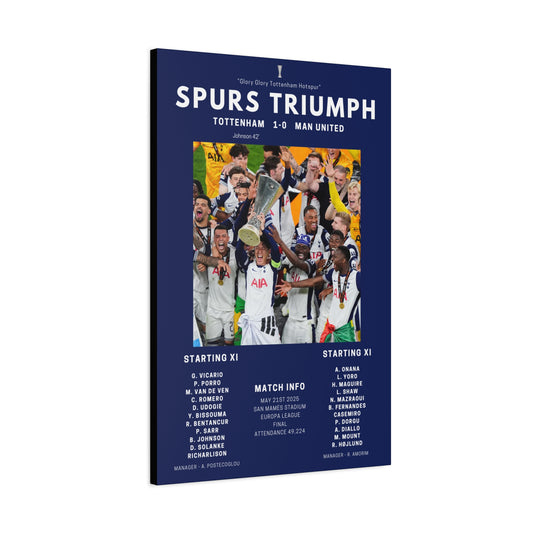 Tottenham Hotspur Iconic Moments Canvas - Spurs Vs Man United