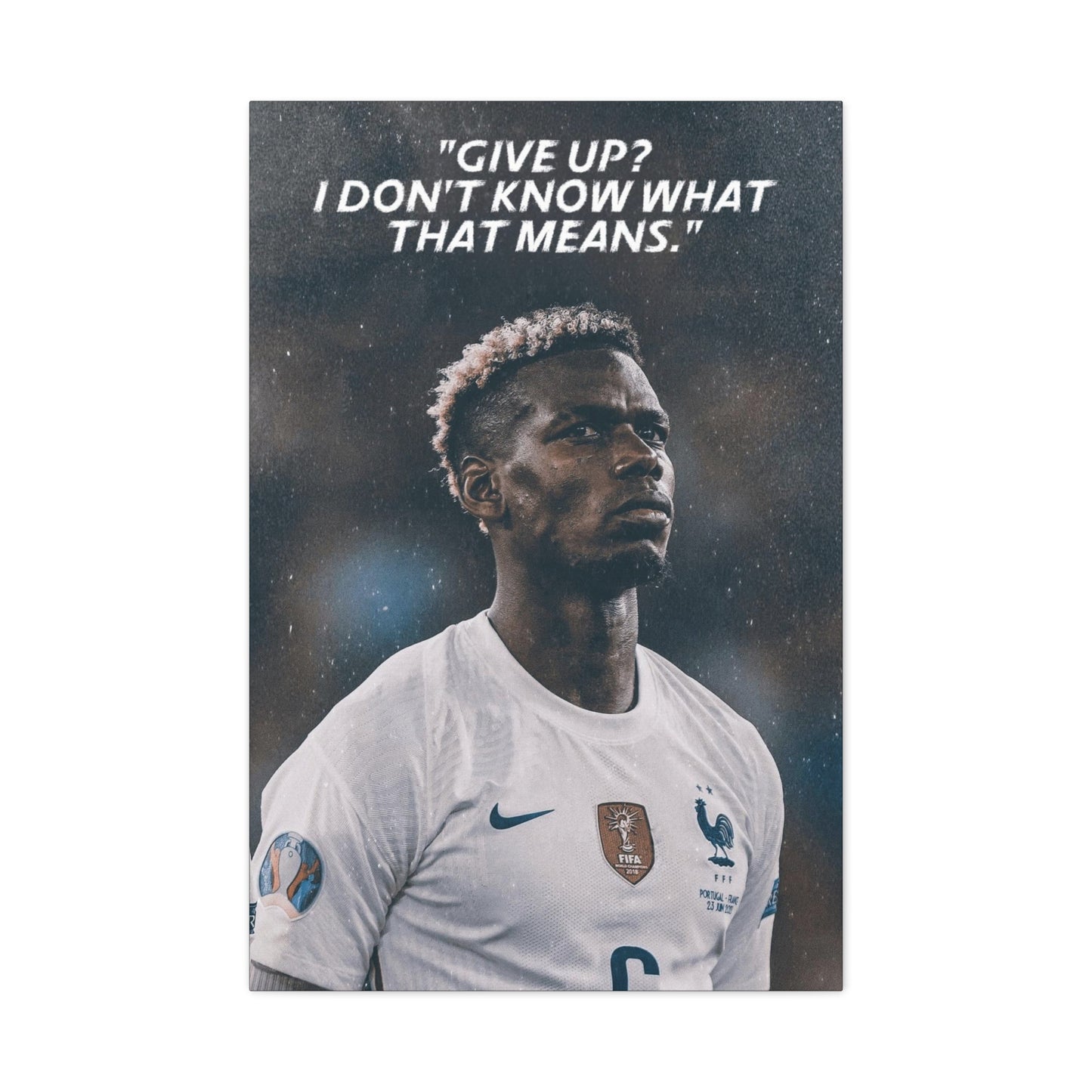 Paul Pogba Motivational Canvas