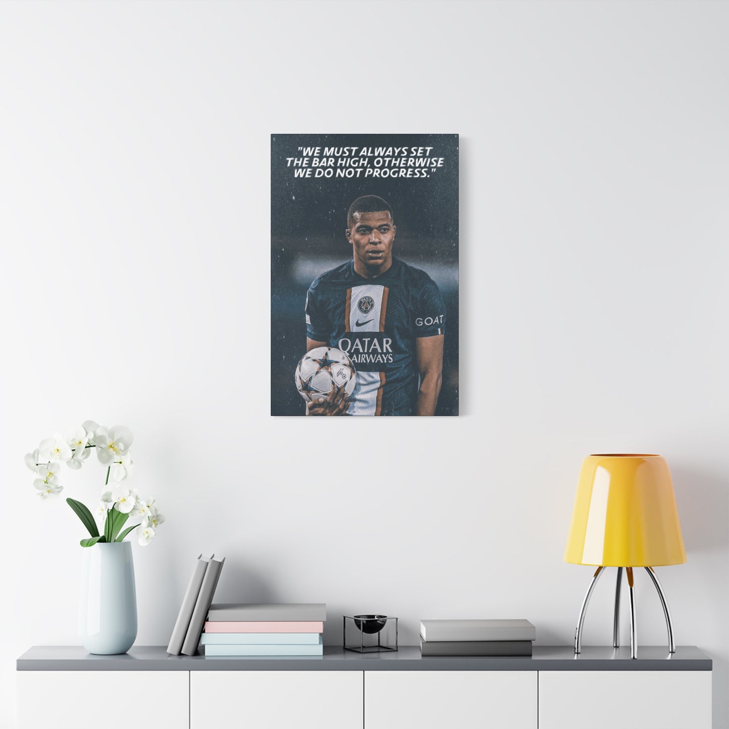 Kylian Mbappe Motivational Canvas