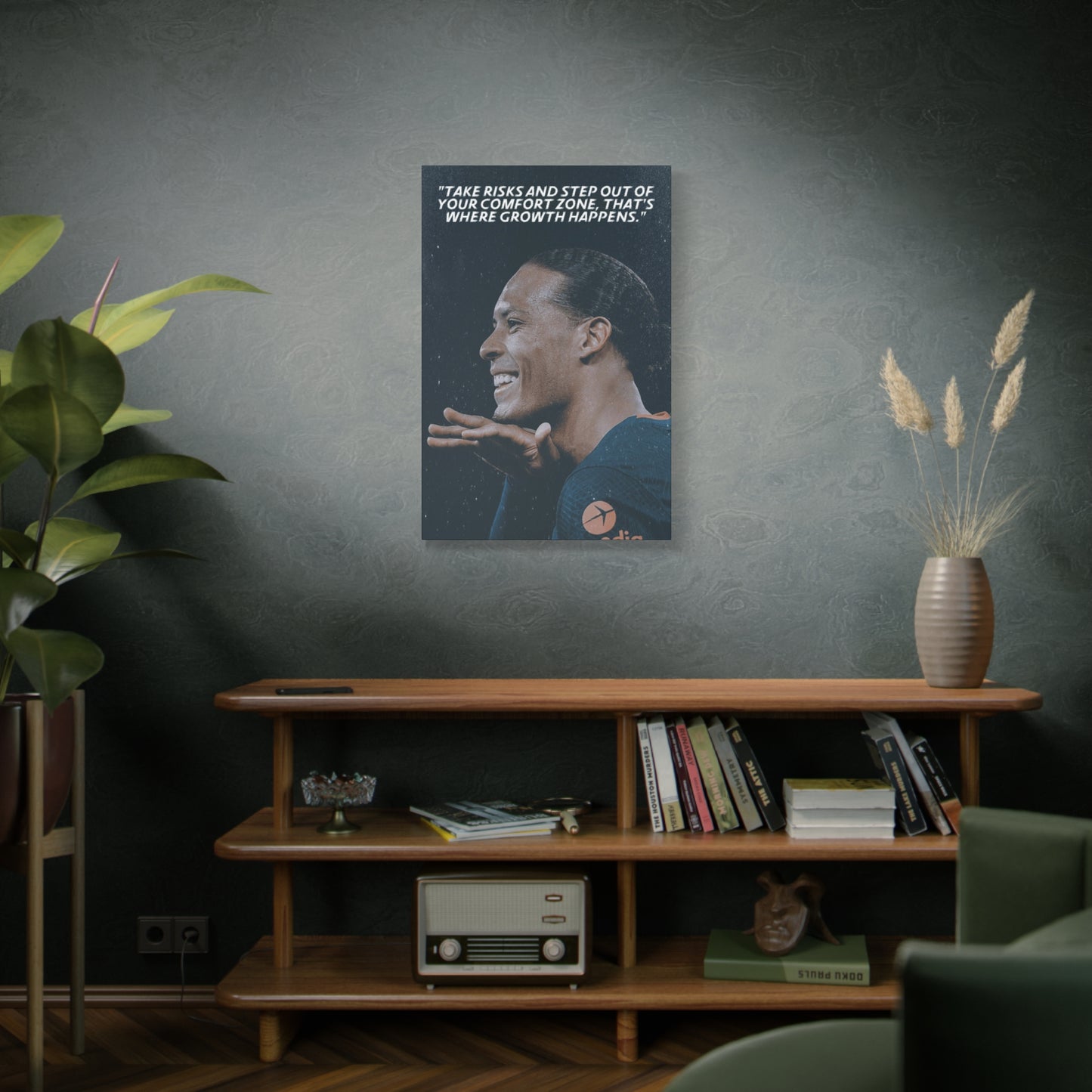 Virgil Van Dijk Motivational Canvas
