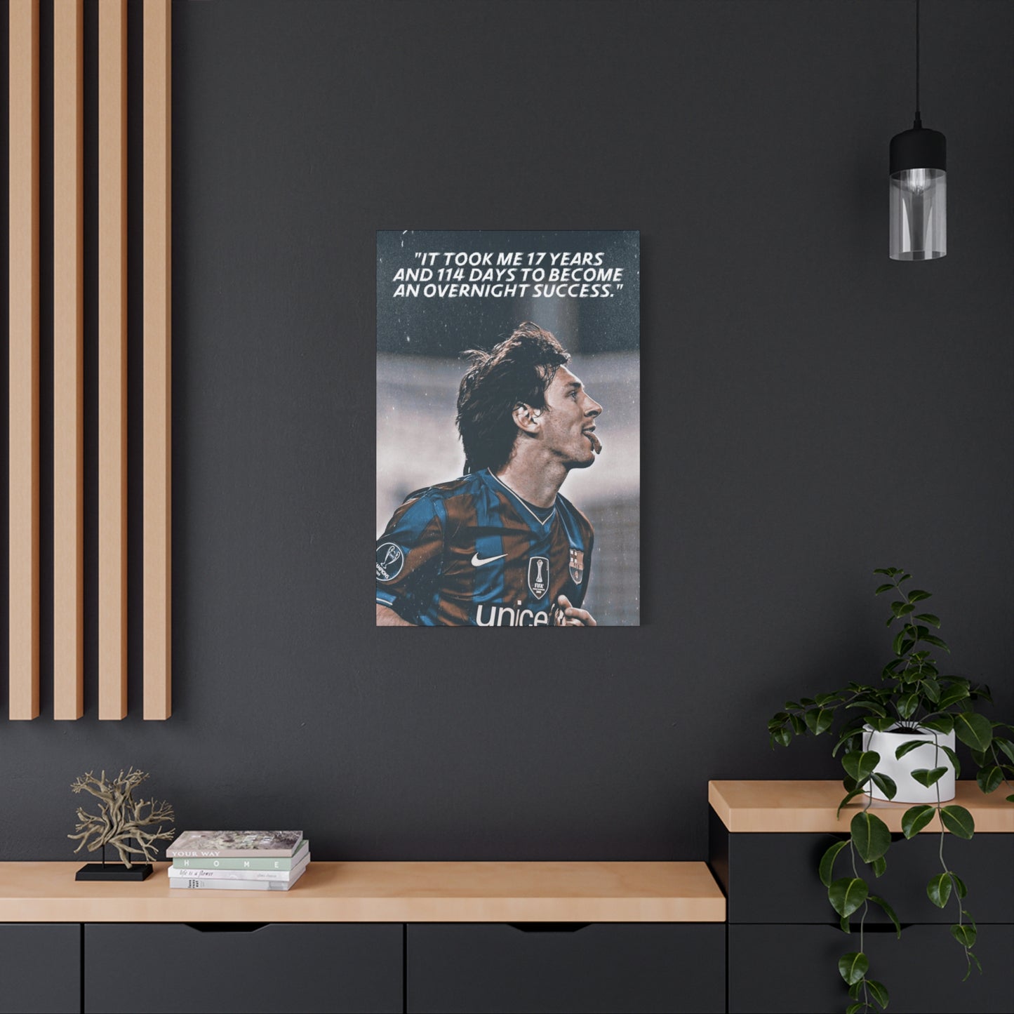 Lionel Messi Motivational Canvas