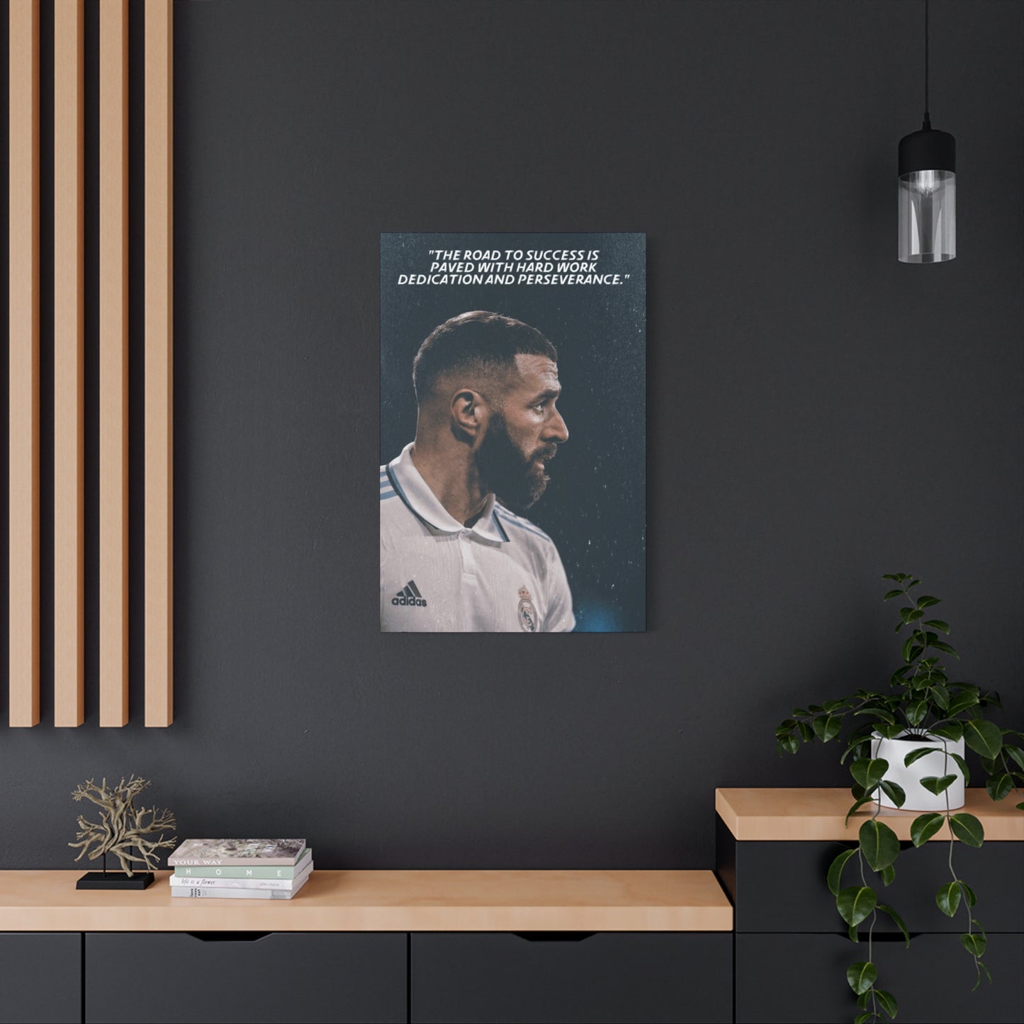 Karim Benzema Motivational Canvas