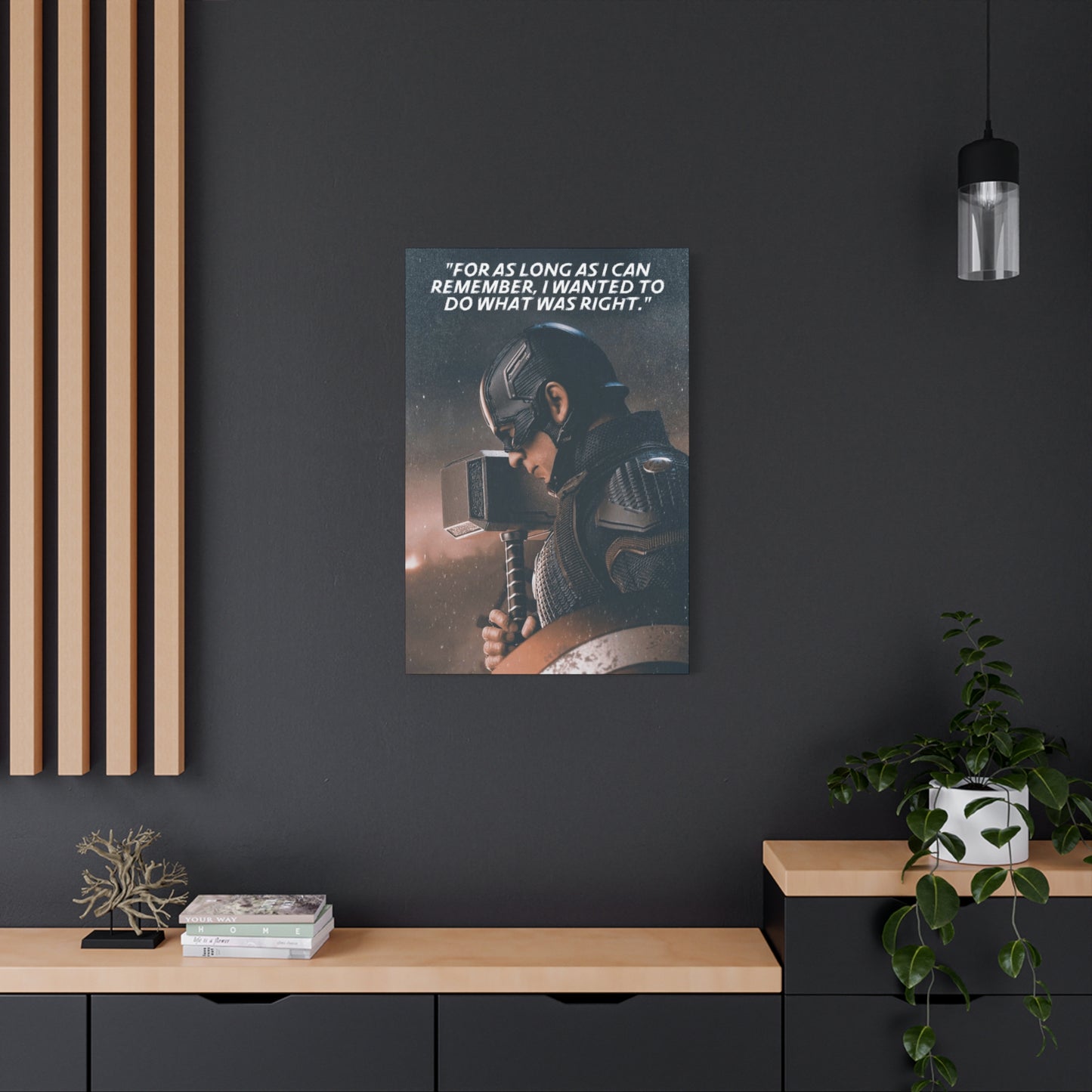 Captain America Motivational Canvas