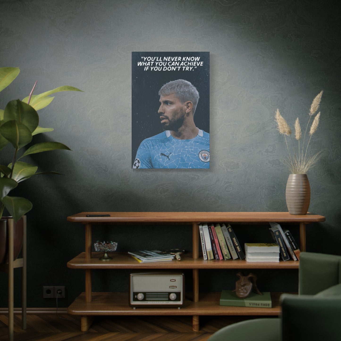 Sergio Aguero Motivational Canvas