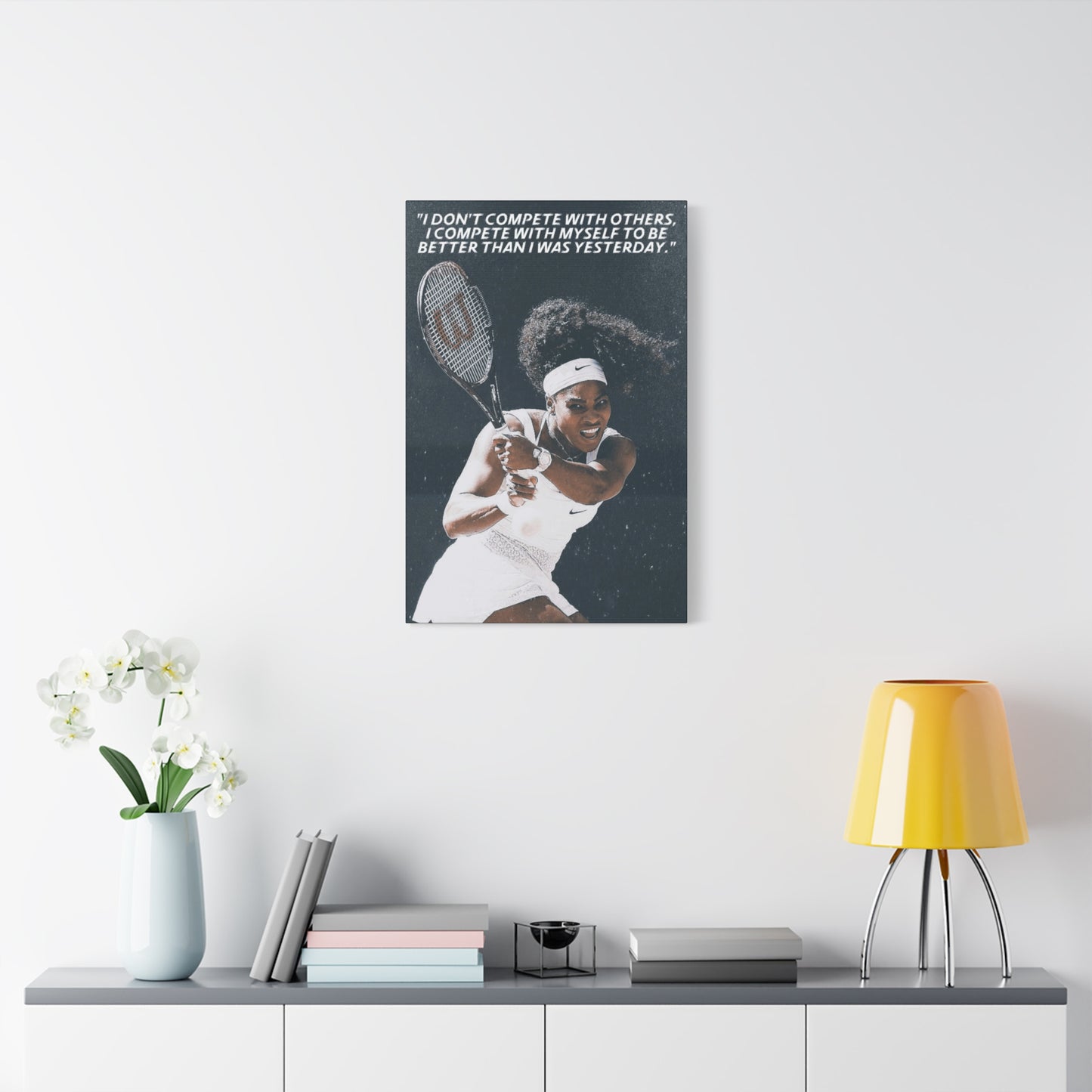 Serena Williams Motivational Canvas