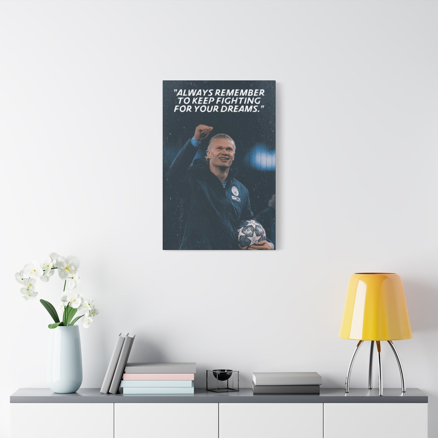 Erling Haaland Motivational Canvas