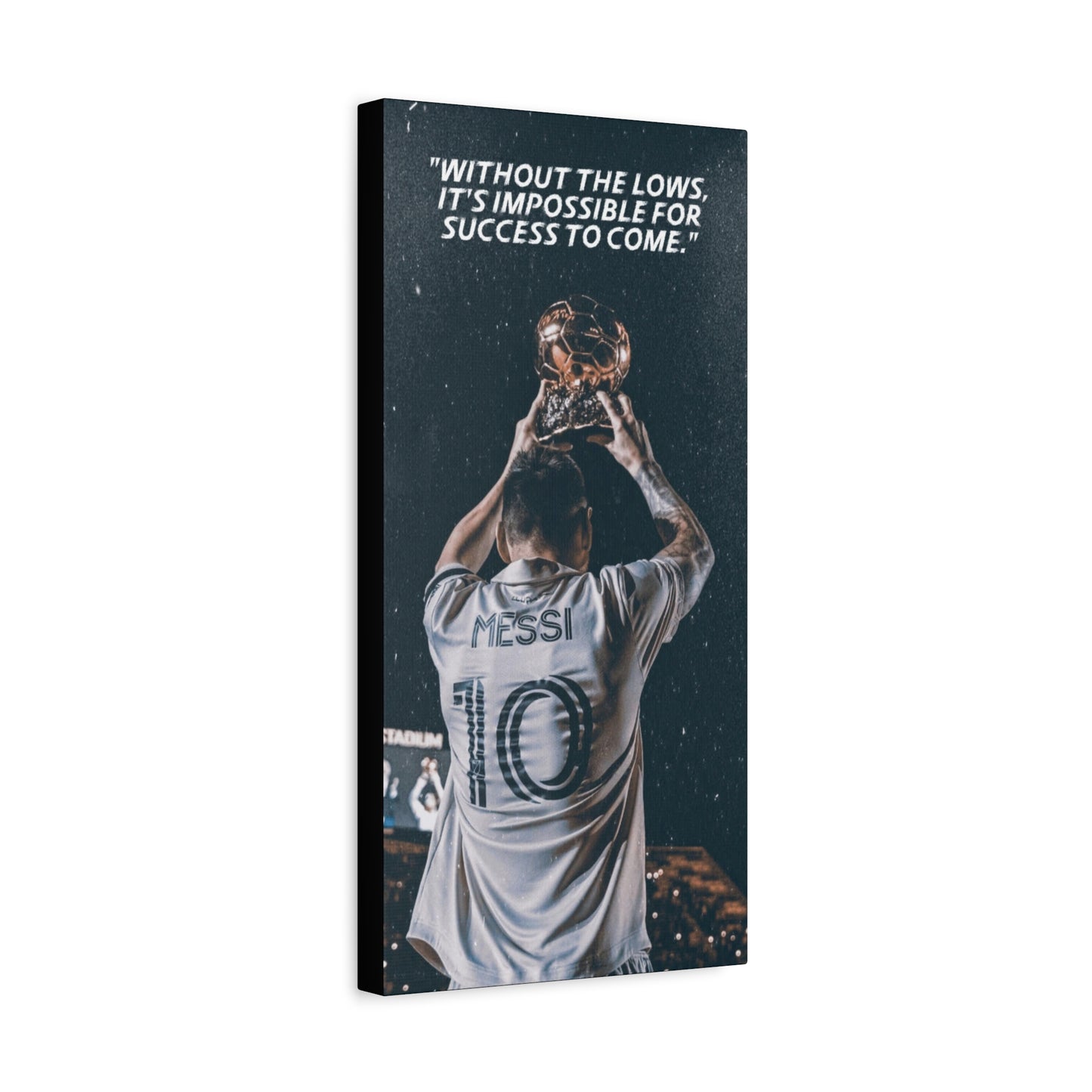 Lionel Messi Motivational Canvas