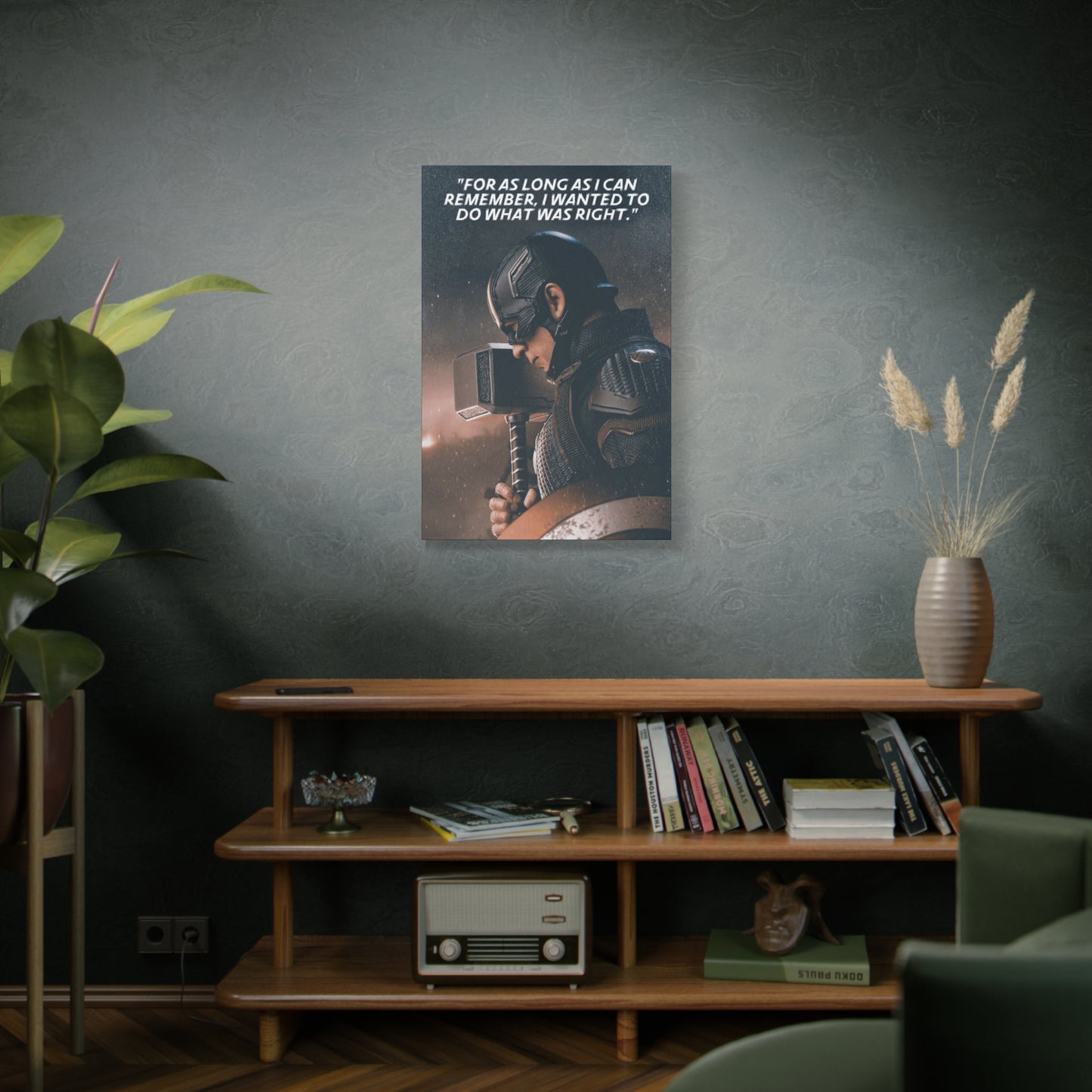 Captain America Motivational Canvas