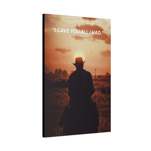 Arthur Morgan Red Dead Redemption Classic Canvas