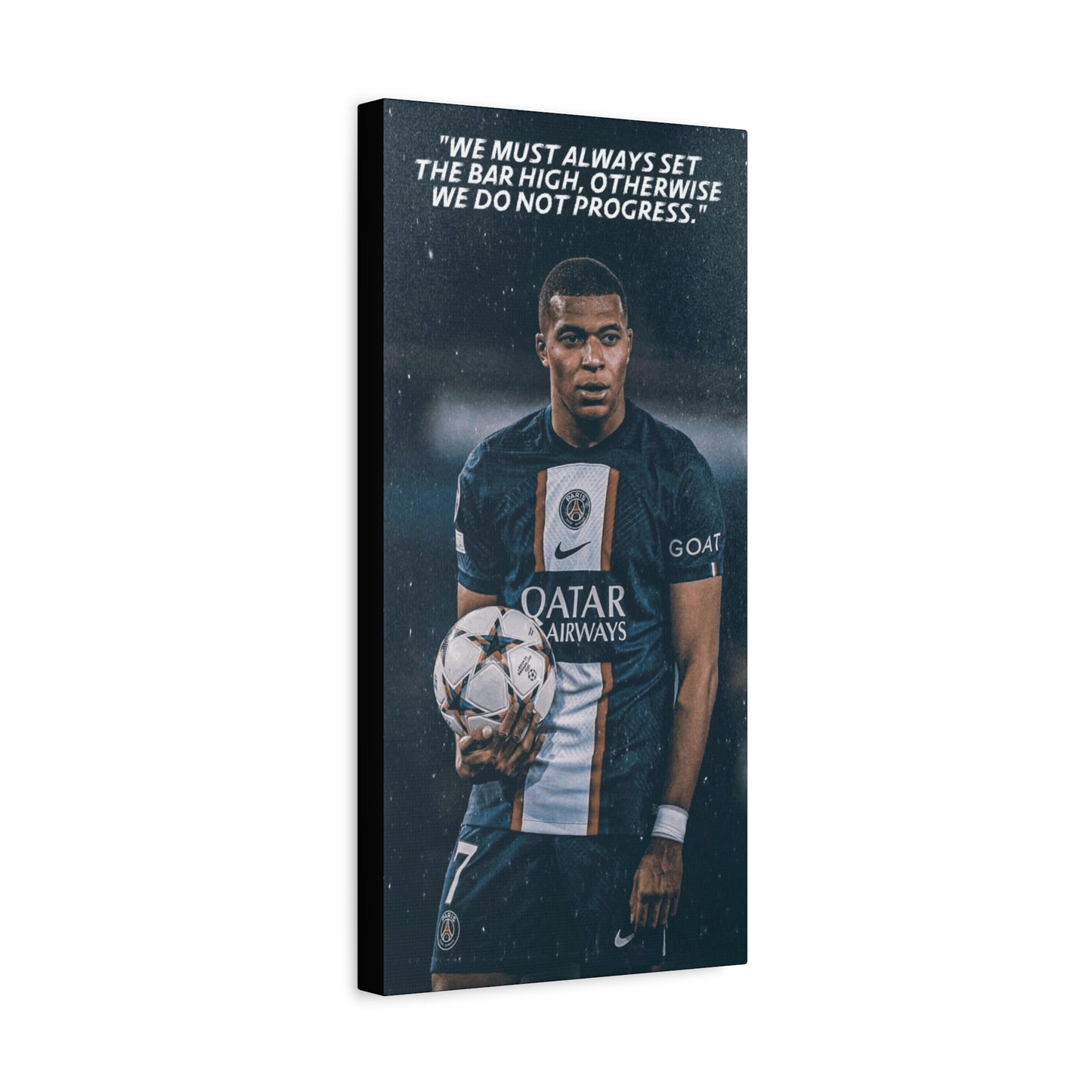 Kylian Mbappe Motivational Canvas