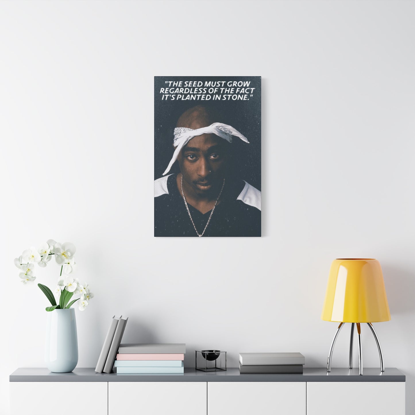 Tupac Shakur Motivational Canvas
