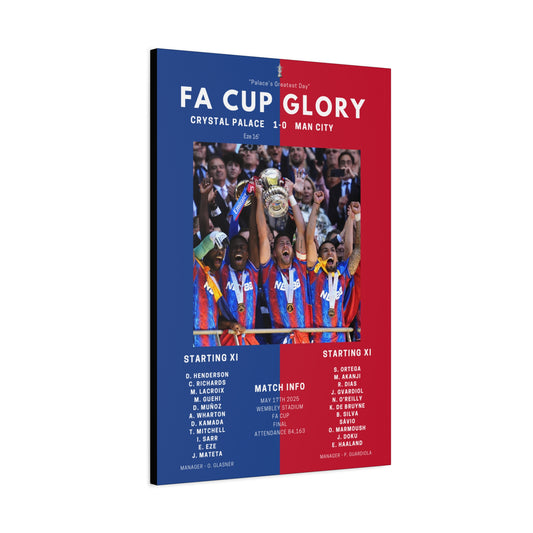 Crystal Palace Iconic Moments Canvas - Crystal Palace Vs Man City