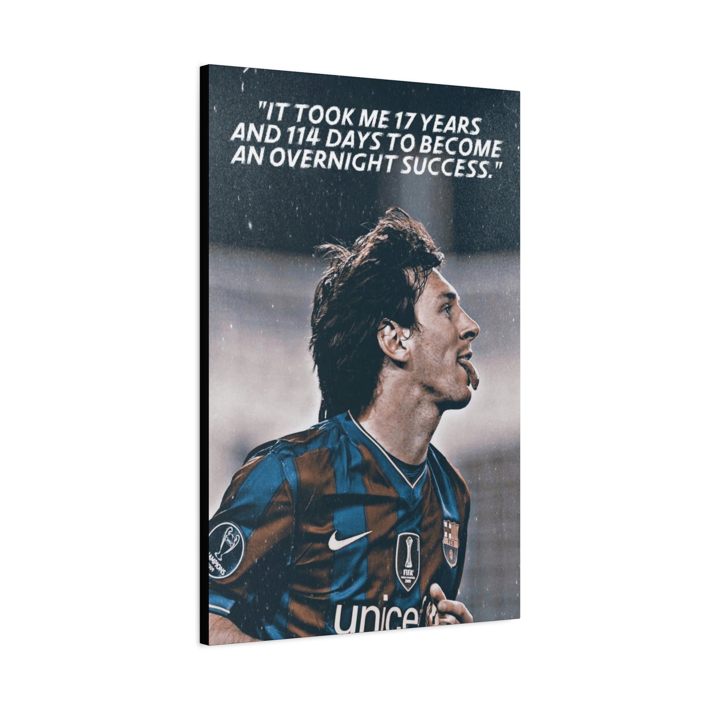 Lionel Messi Motivational Canvas