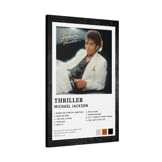 Michael Jackson Album Cover Canvas - Thriller