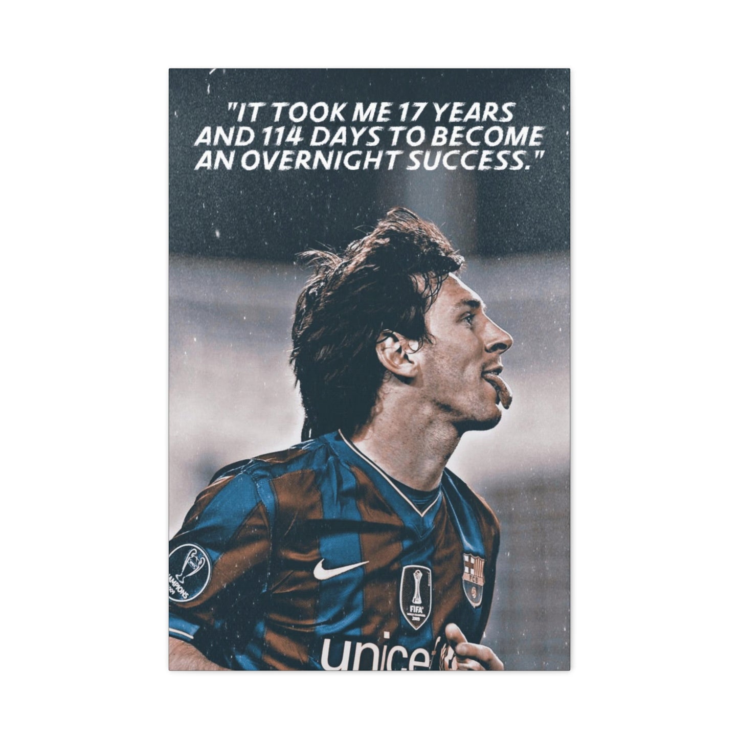 Lionel Messi Motivational Canvas