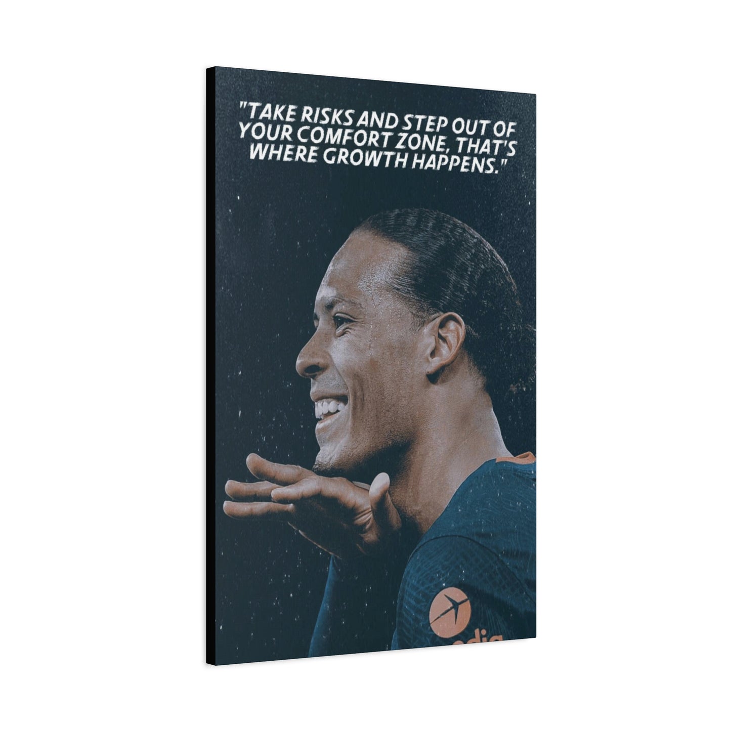 Virgil Van Dijk Motivational Canvas