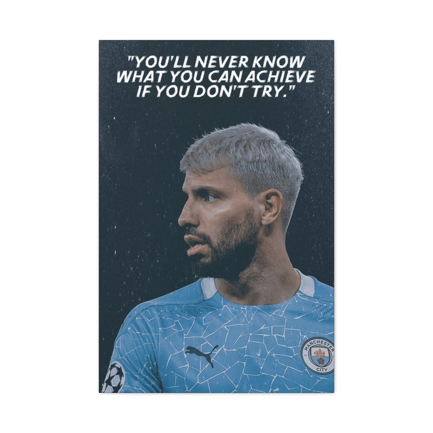 Sergio Aguero Motivational Canvas