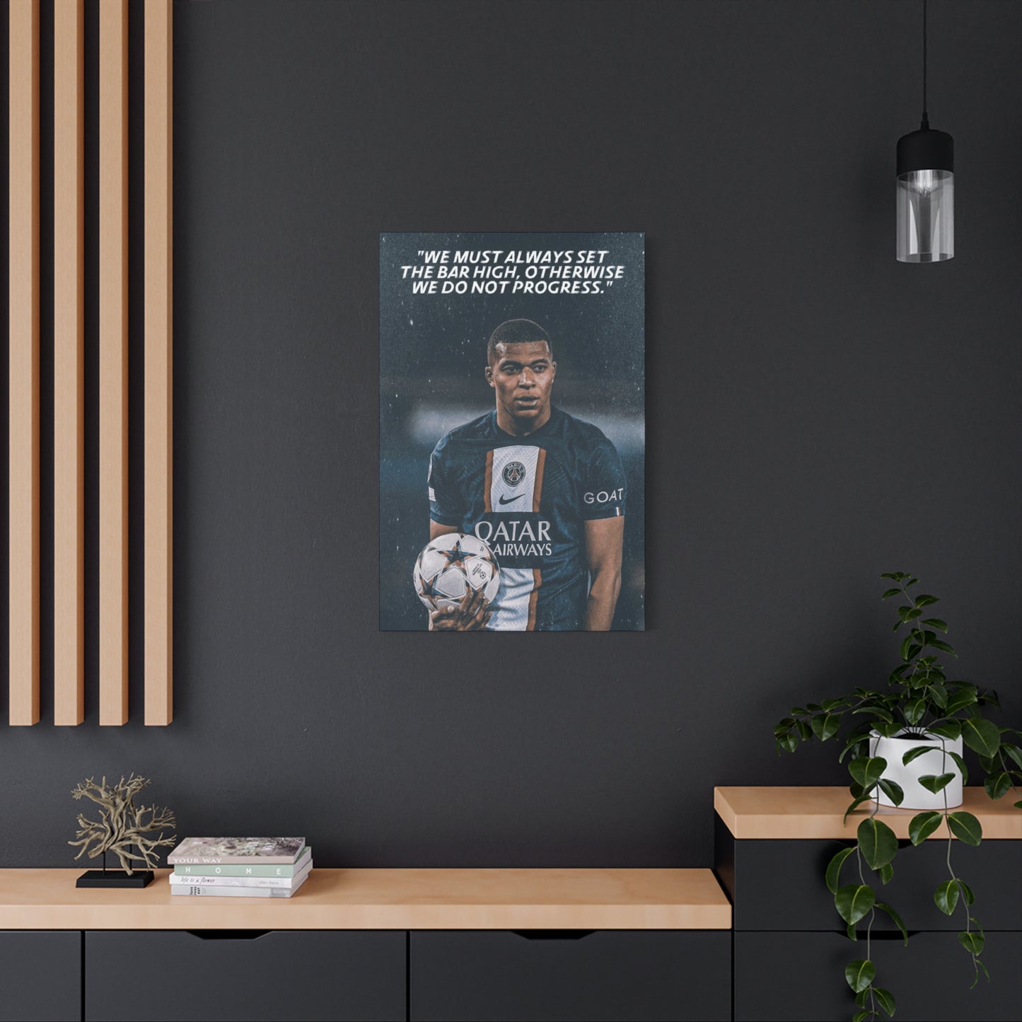 Kylian Mbappe Motivational Canvas