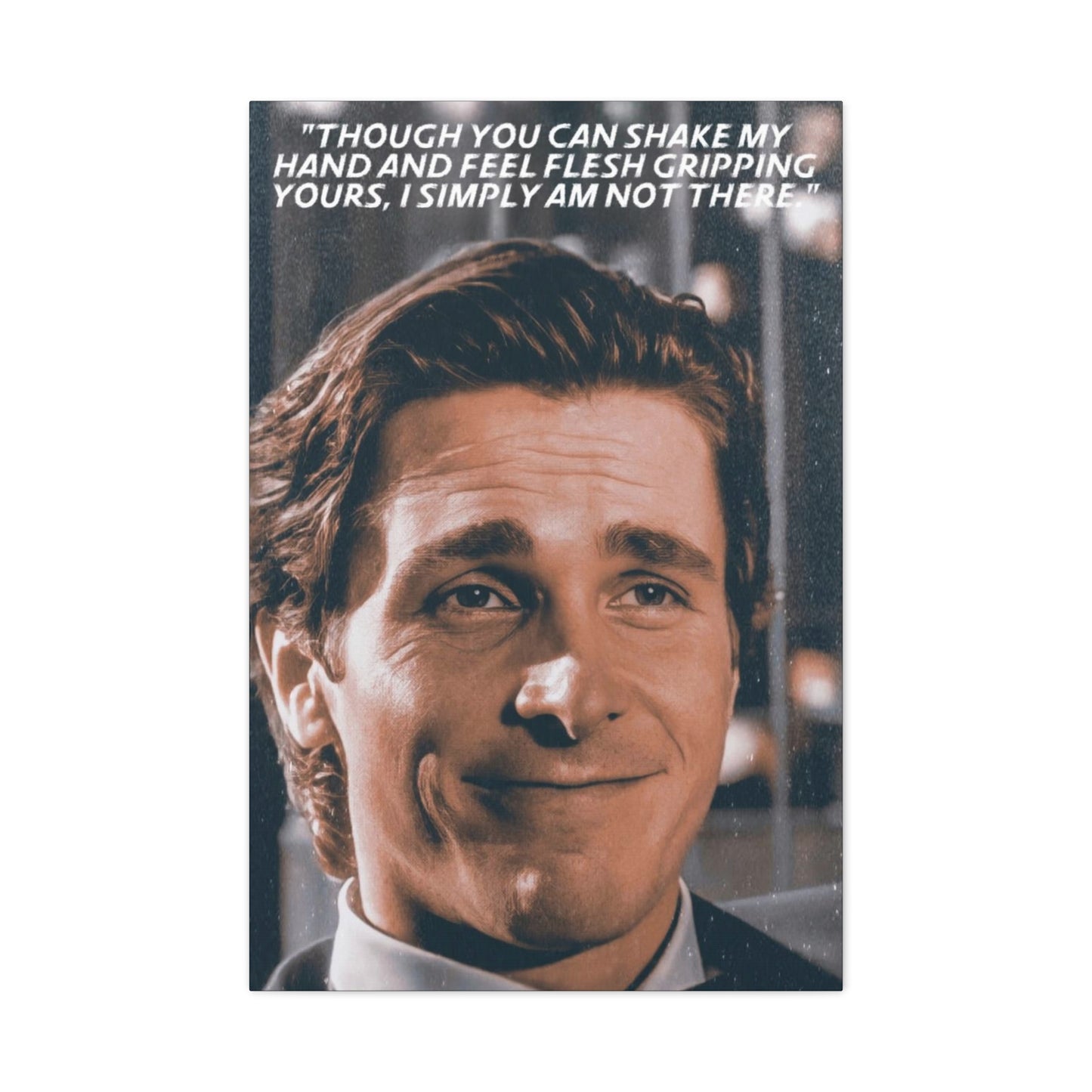 Patrick Bateman Motivational Canvas
