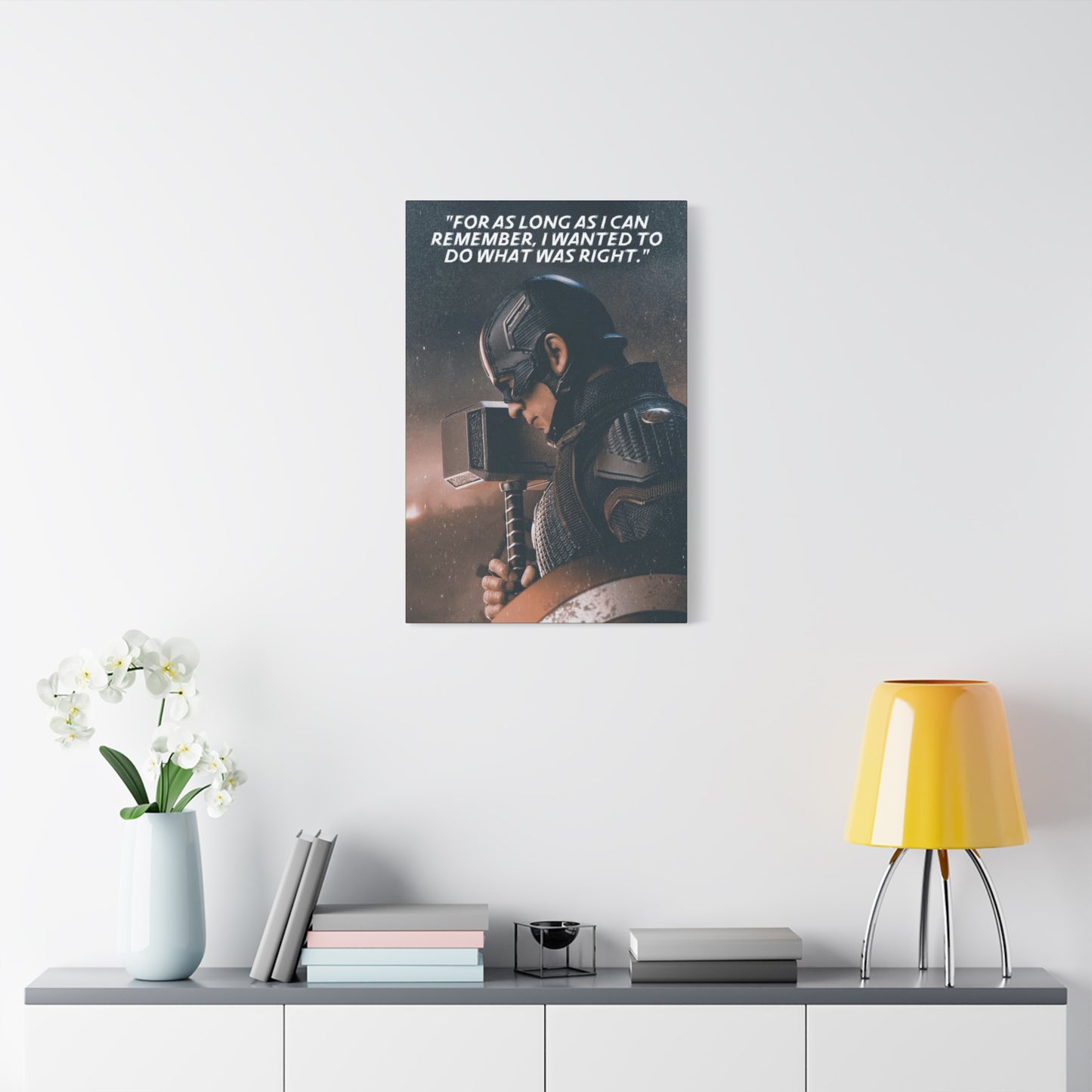 Captain America Motivational Canvas