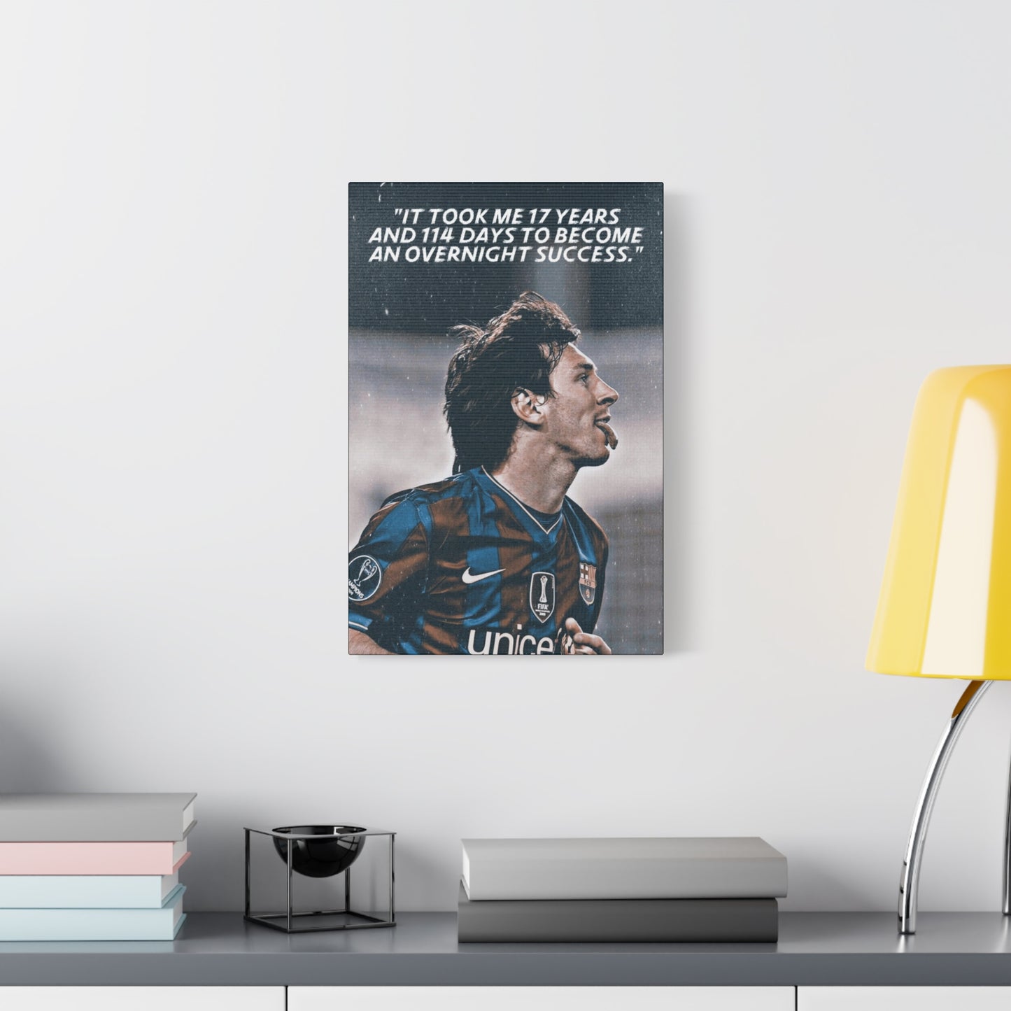 Lionel Messi Motivational Canvas