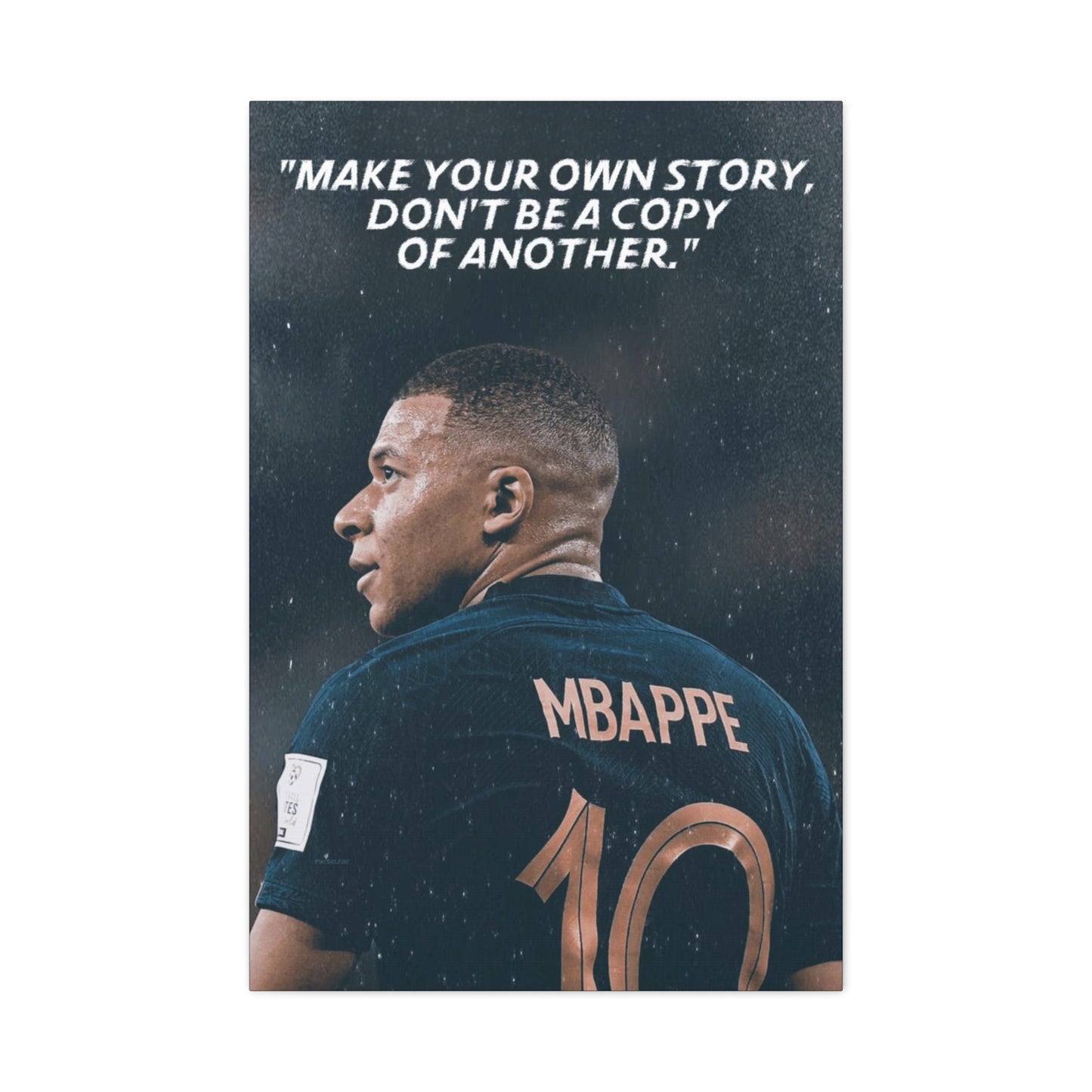 Kylian Mbappe Motivational Canvas