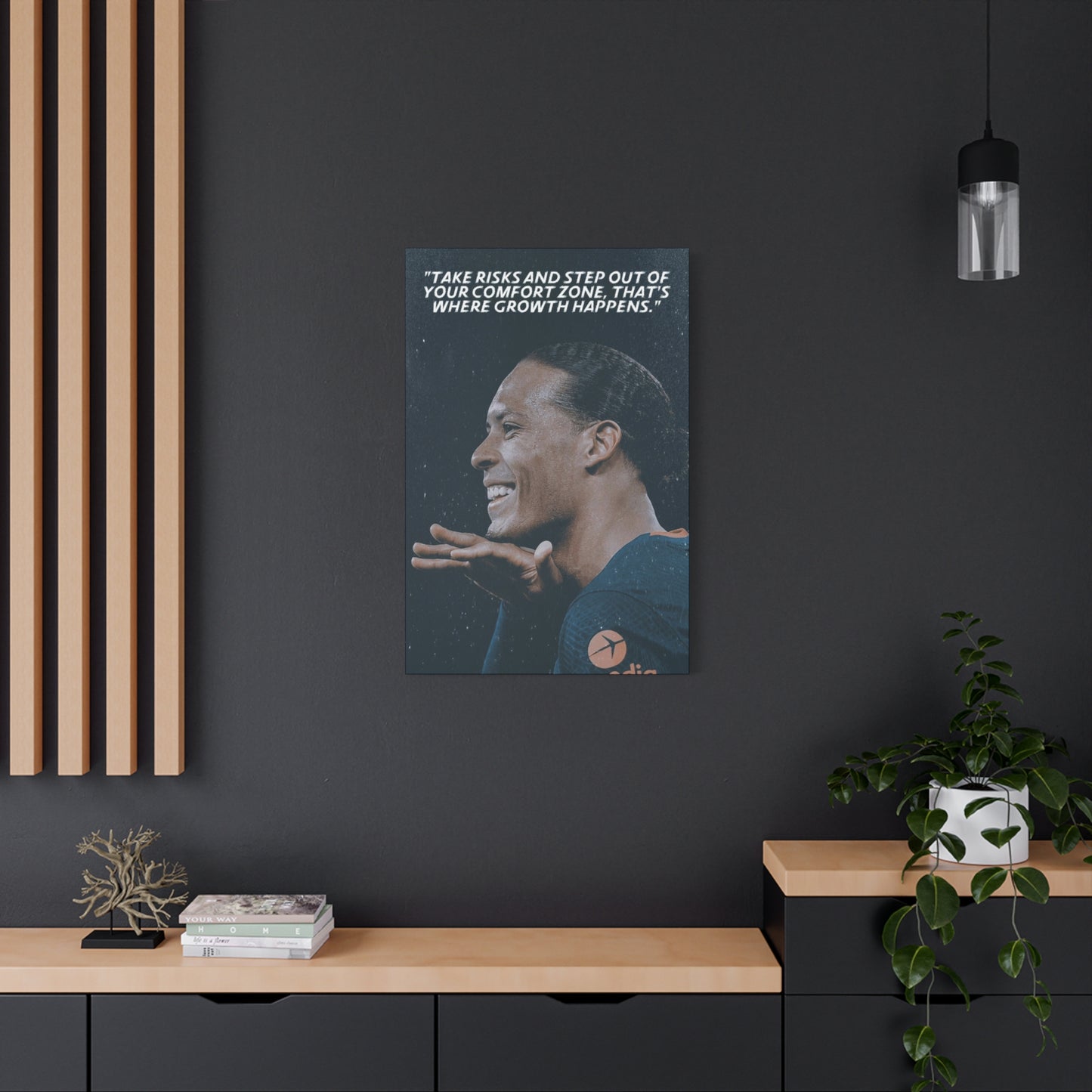 Virgil Van Dijk Motivational Canvas