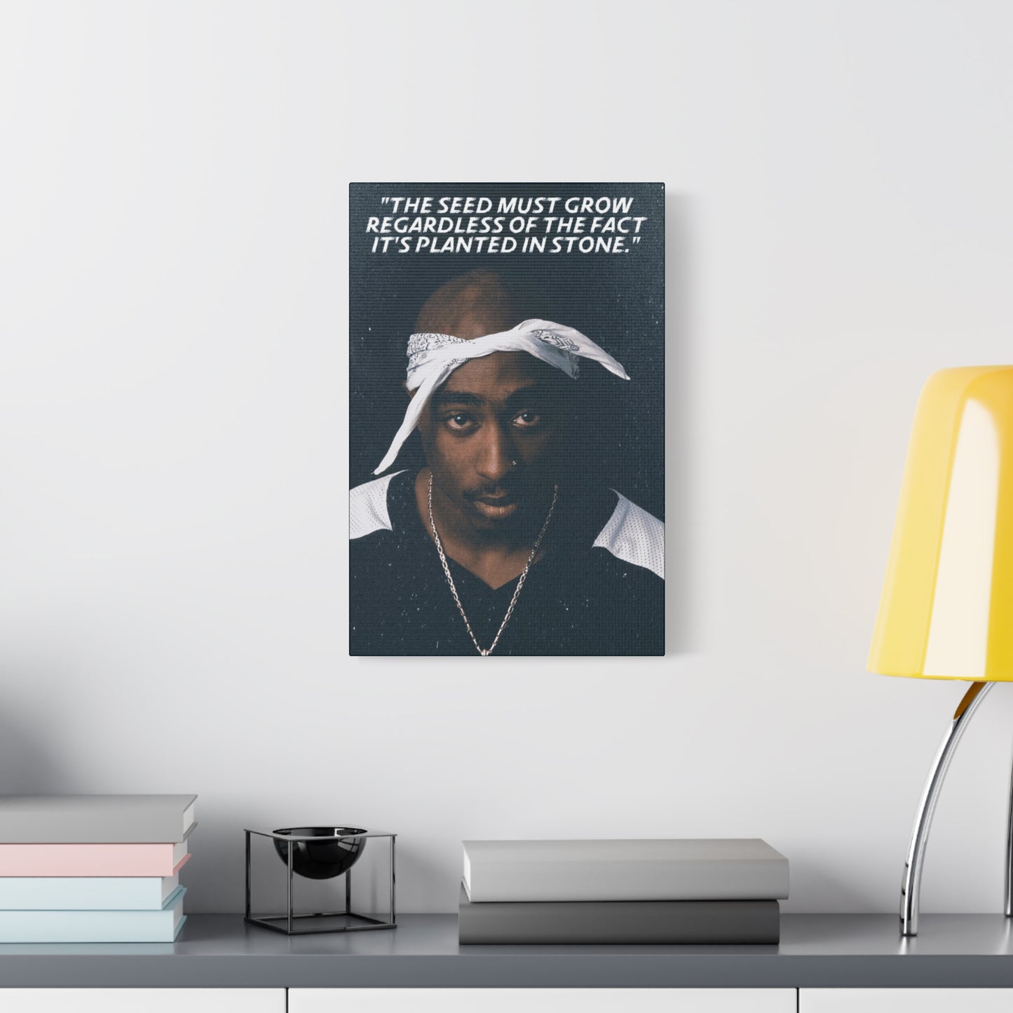 Tupac Shakur Motivational Canvas