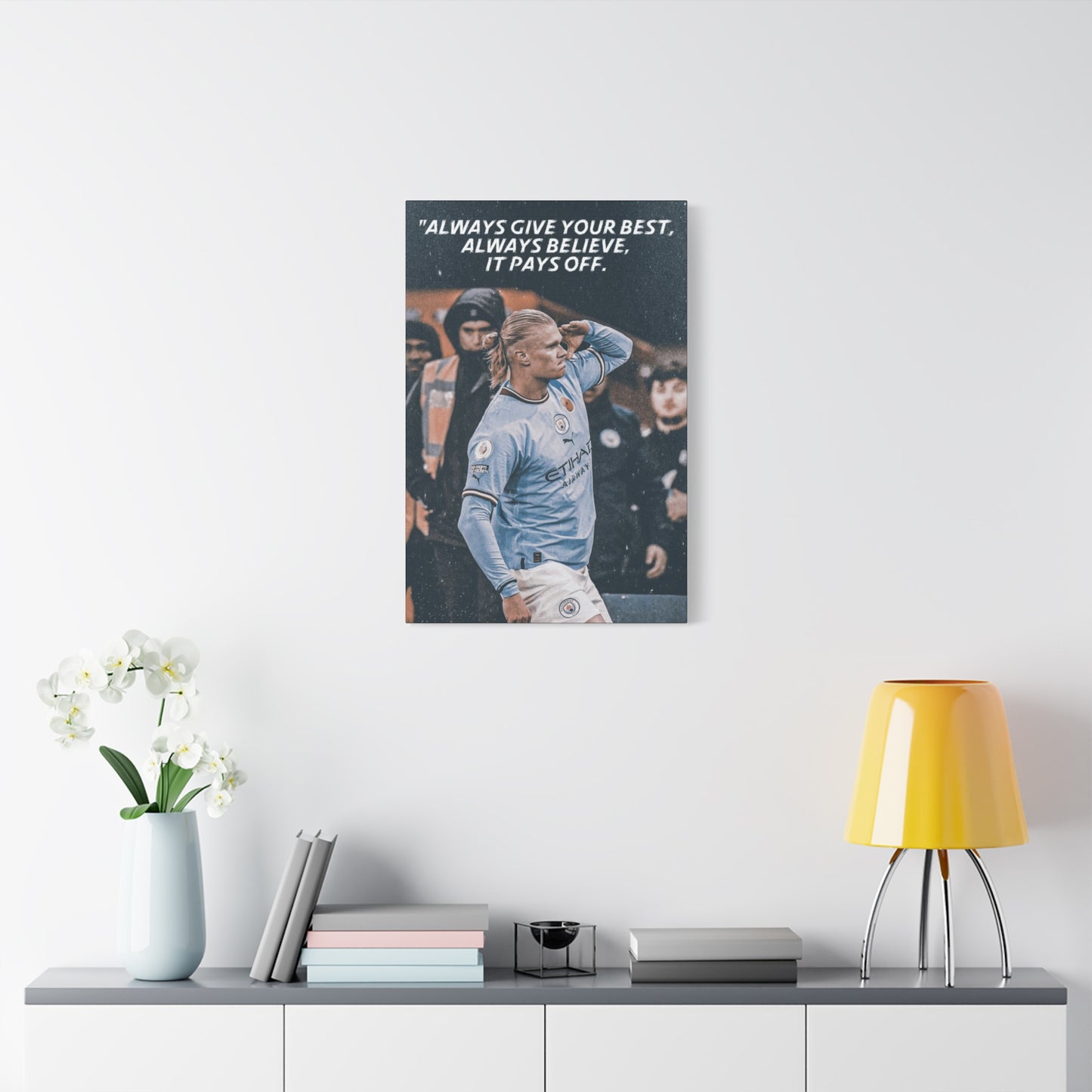 Erling Haaland Motivational Canvas