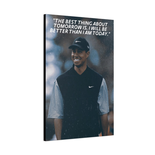 Tiger Woods Motivational Canvas