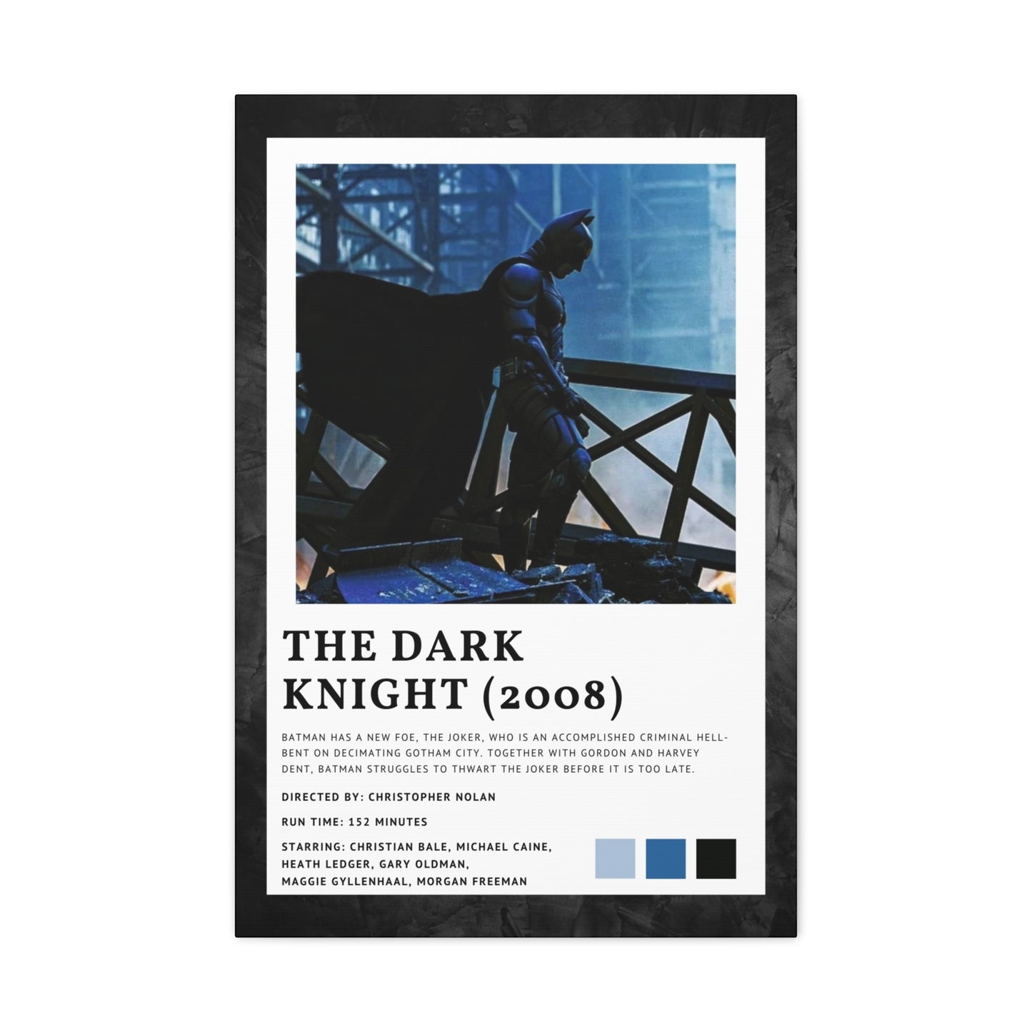 The Dark Knight Movie Cover Canvas