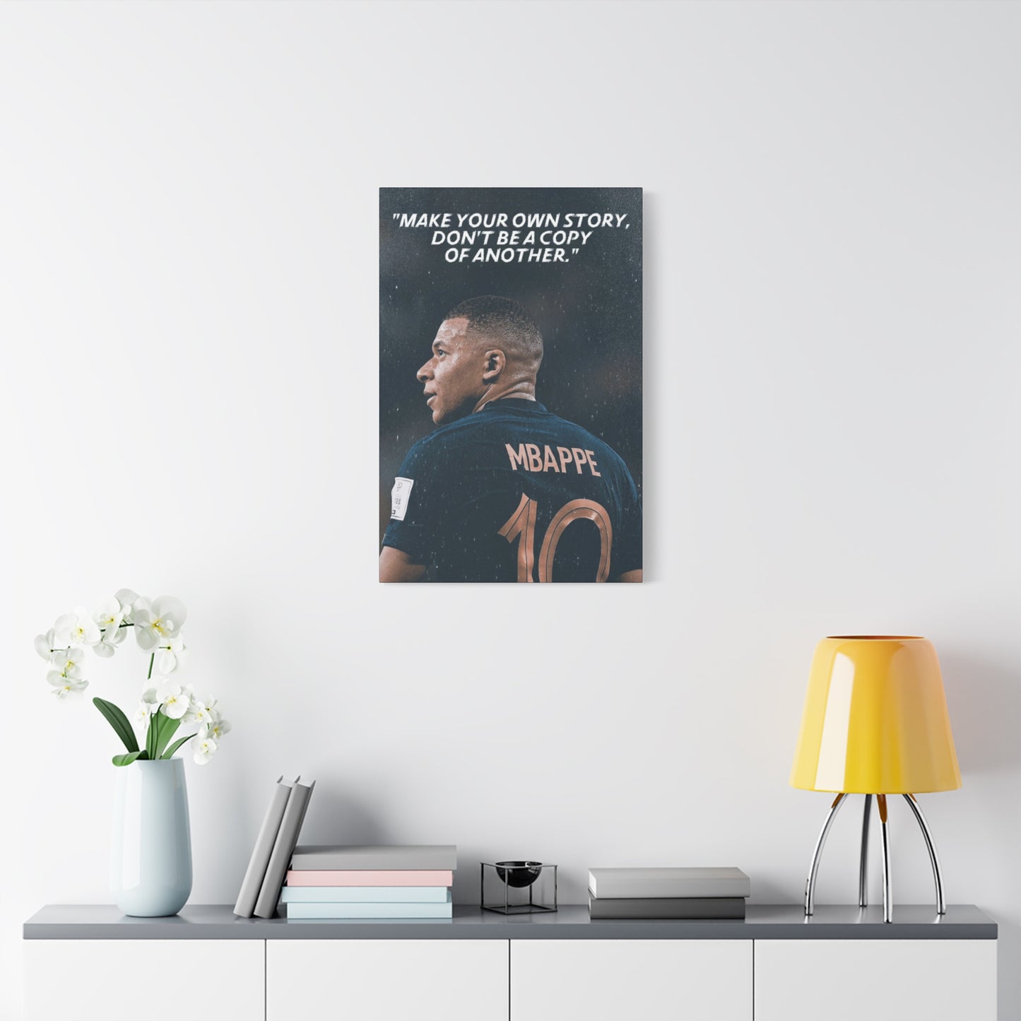 Kylian Mbappe Motivational Canvas