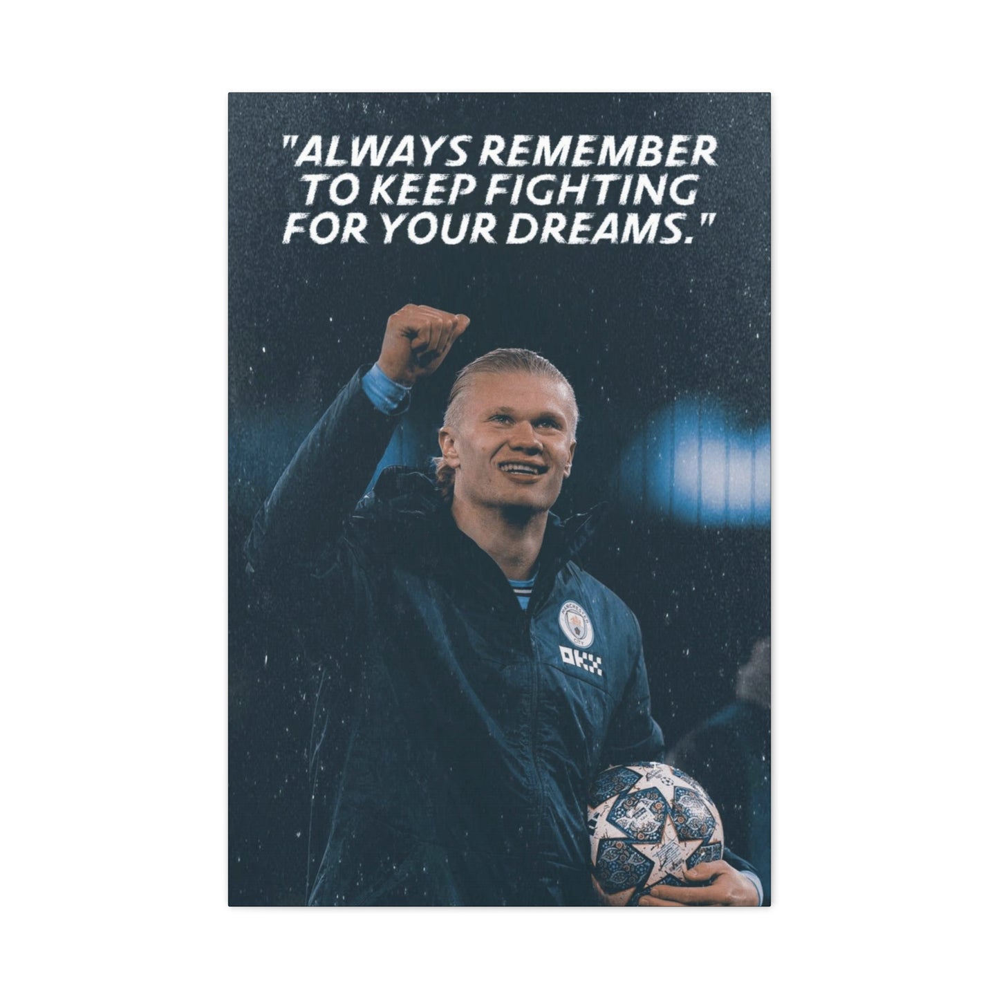 Erling Haaland Motivational Canvas