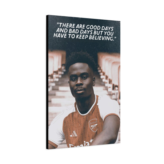 Bukayo Saka Motivational Canvas